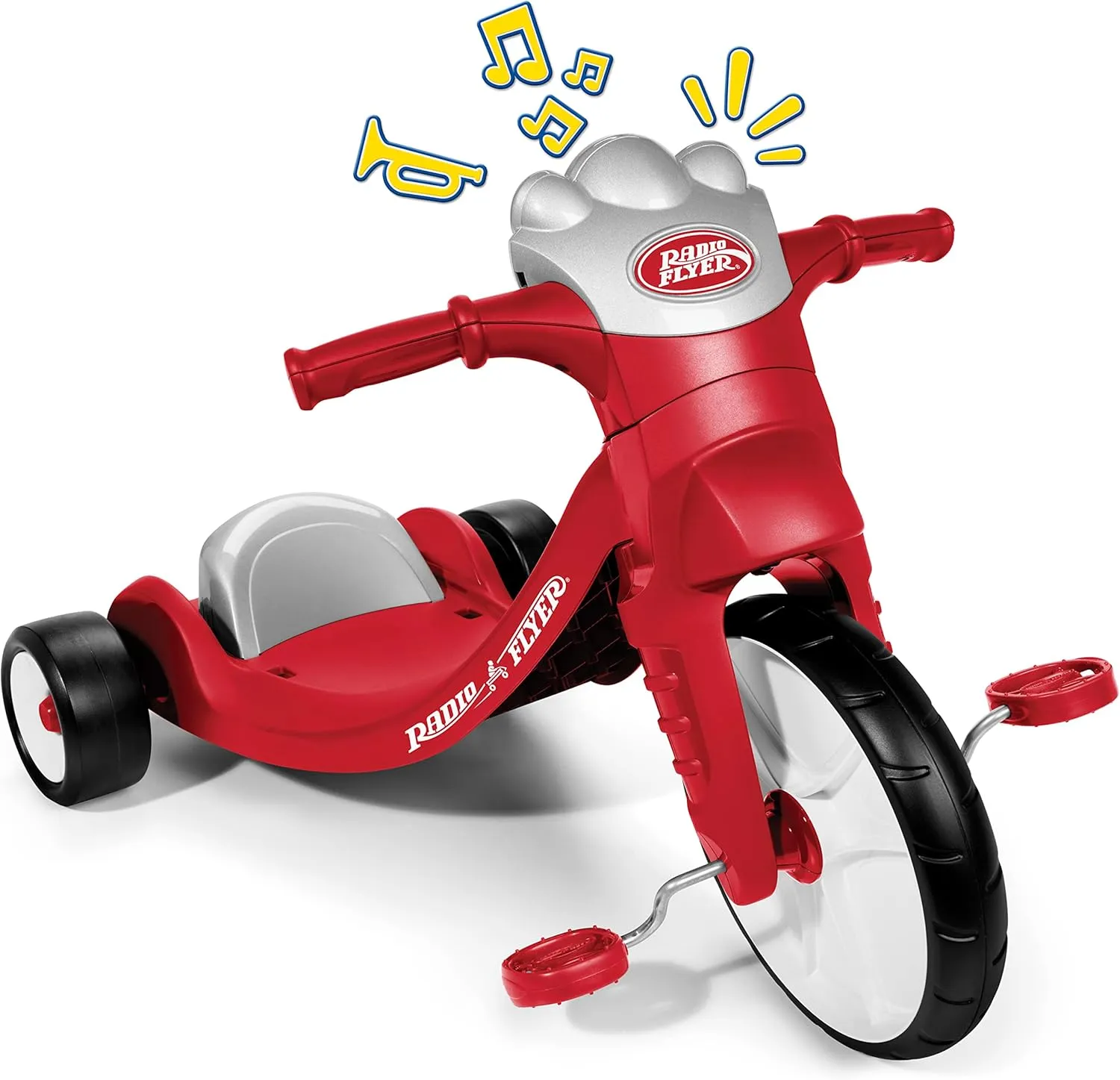 Lights & Sounds Racer Red Tricycle - Image 4
