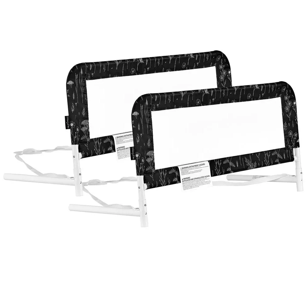 Lightweight Mesh Security Adjustable Bed Rail Double Pack, Black & White - Image 4