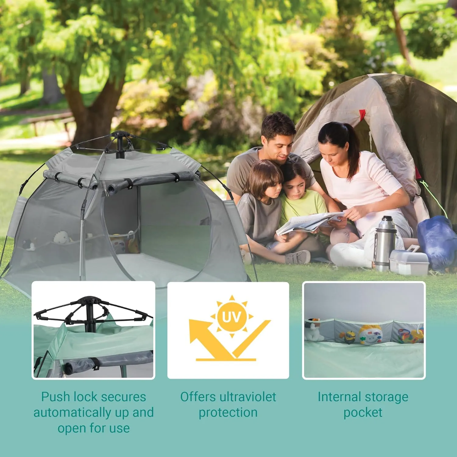 Lightweight Portable Tent-Peapod Camp Playard - Midnight - Image 9