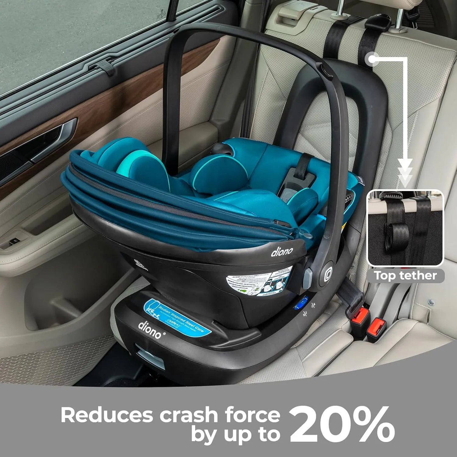 LiteClik30 RXT SafePlus Infant Car Seat and Base - Blue Razz Ice - Image 5