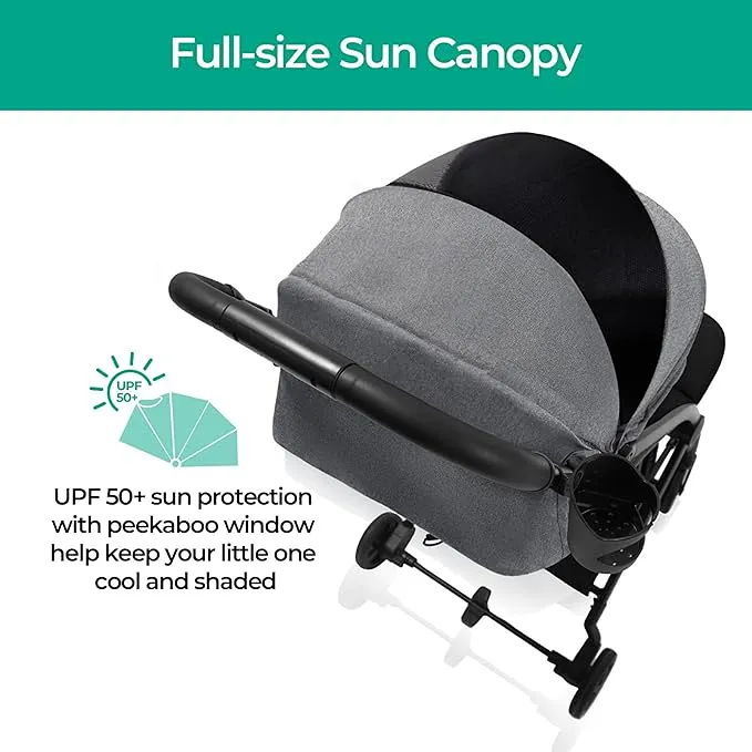 Lithe Lightweight Stroller - Grey - Image 3