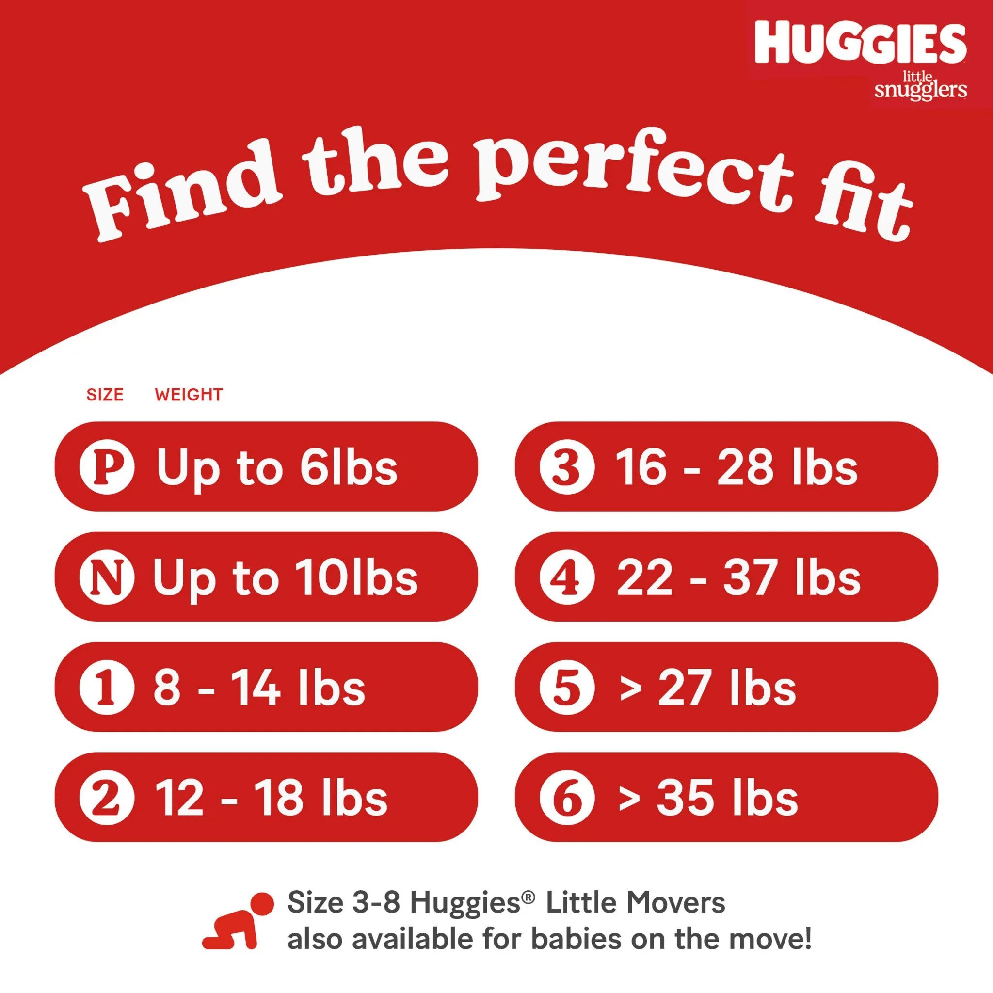 Little Snugglers Diapers - Newborn - 144 Count - Image 2
