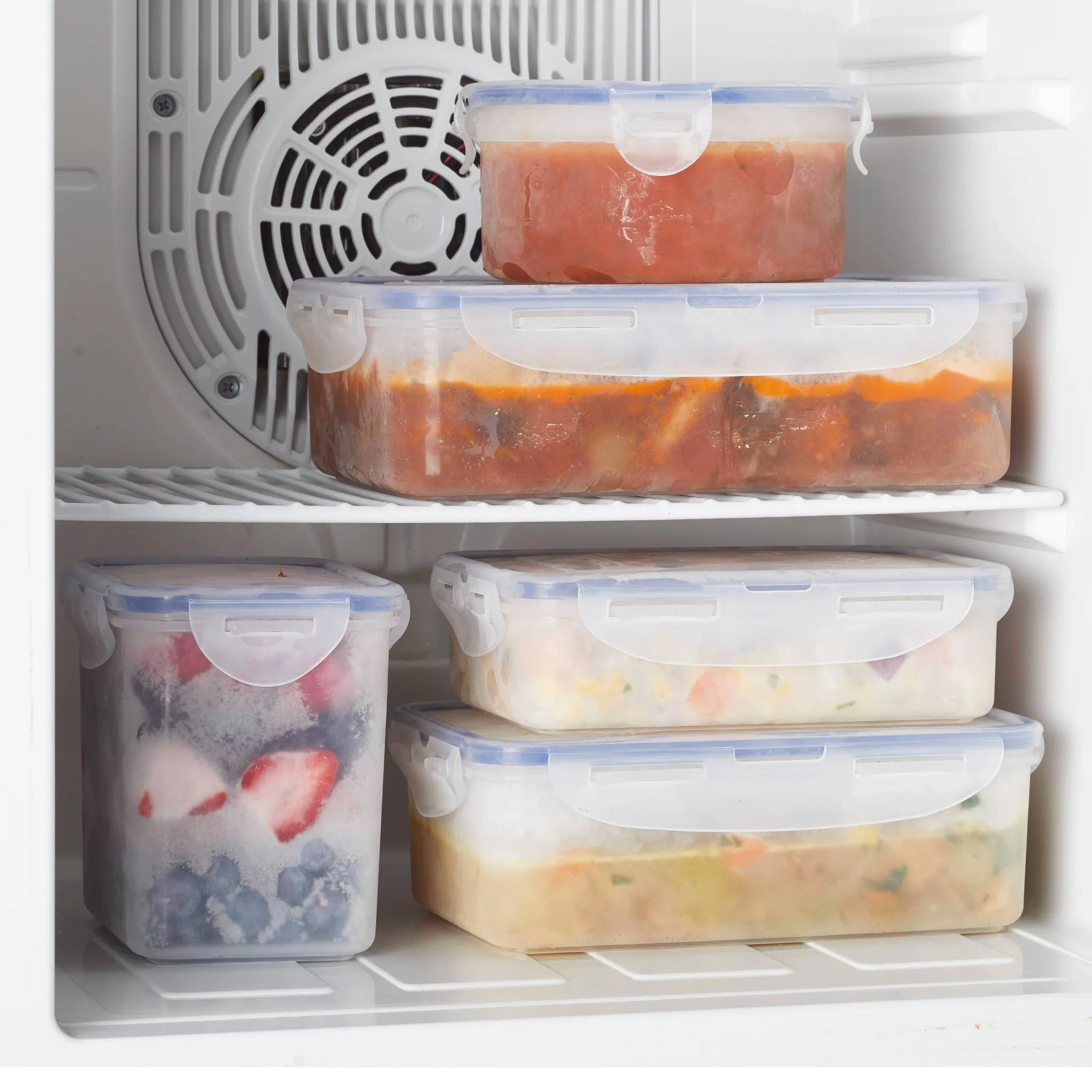 Lock & Lock Easy Essentials Assorted Rectangular Food Storage Container Set - 22-Piece - Image 5
