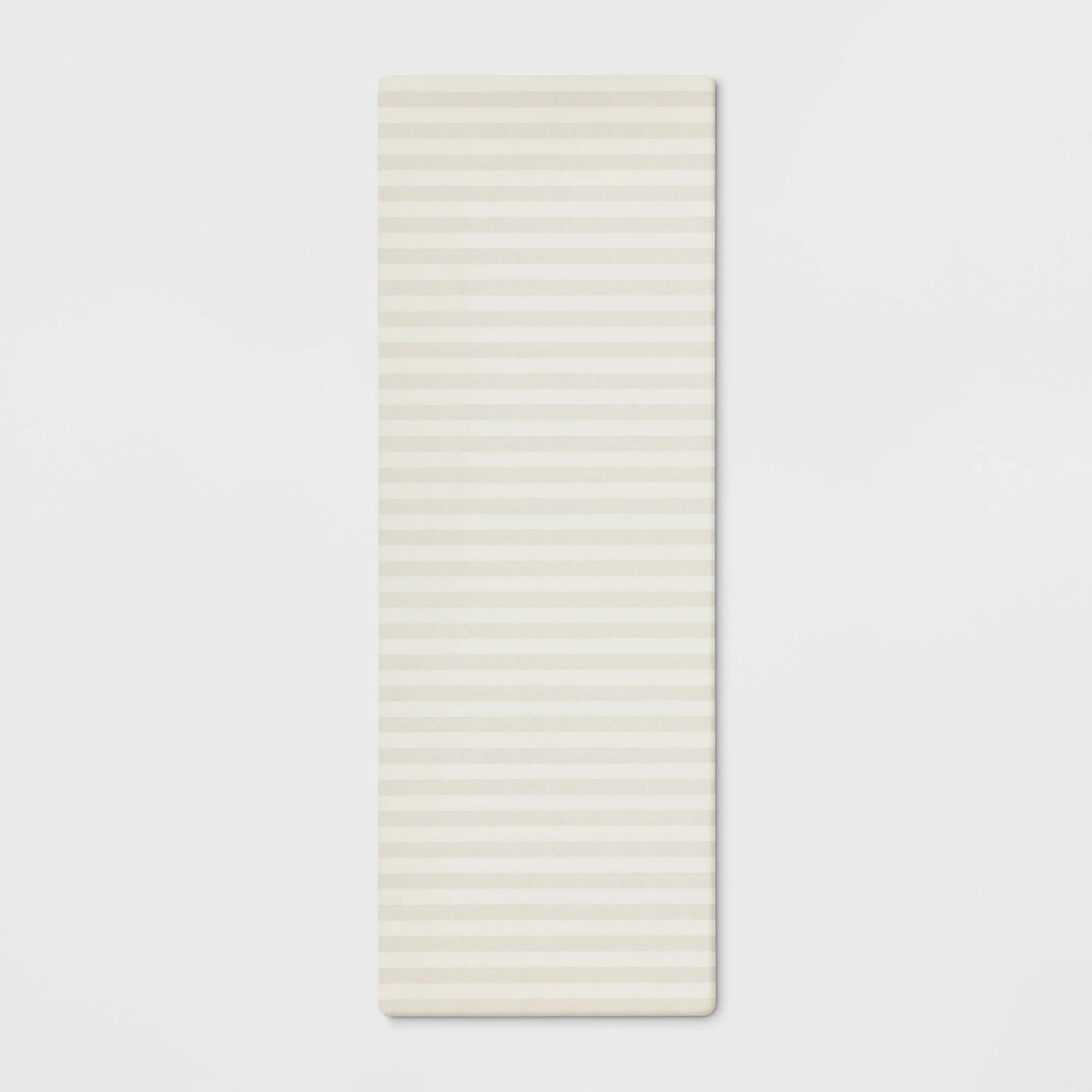 1'8"x5" Low Profile Kitchen Runner - Oatmeal Striped