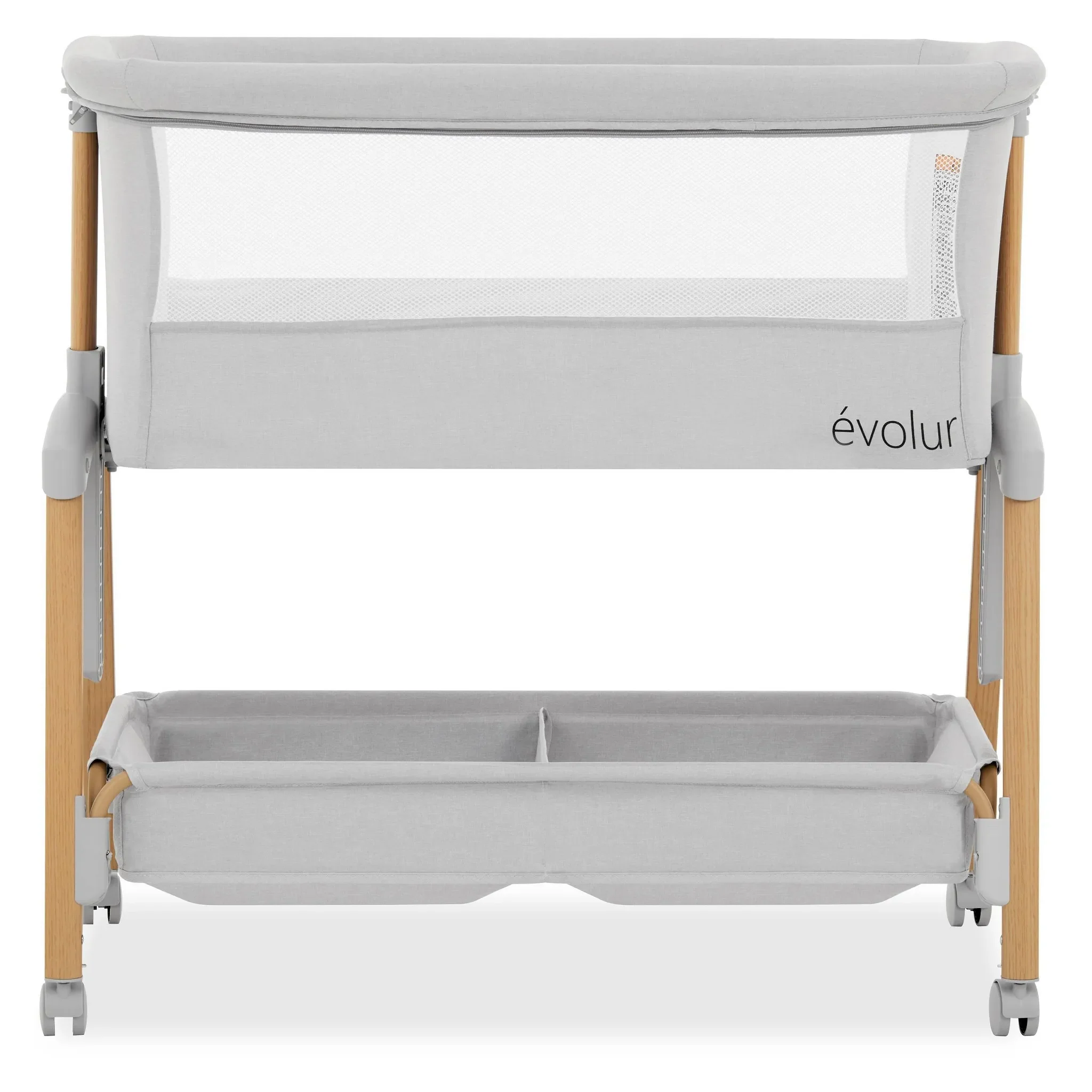Lullaby Portable Bassinet with Wheels - Light Gray - Image 4