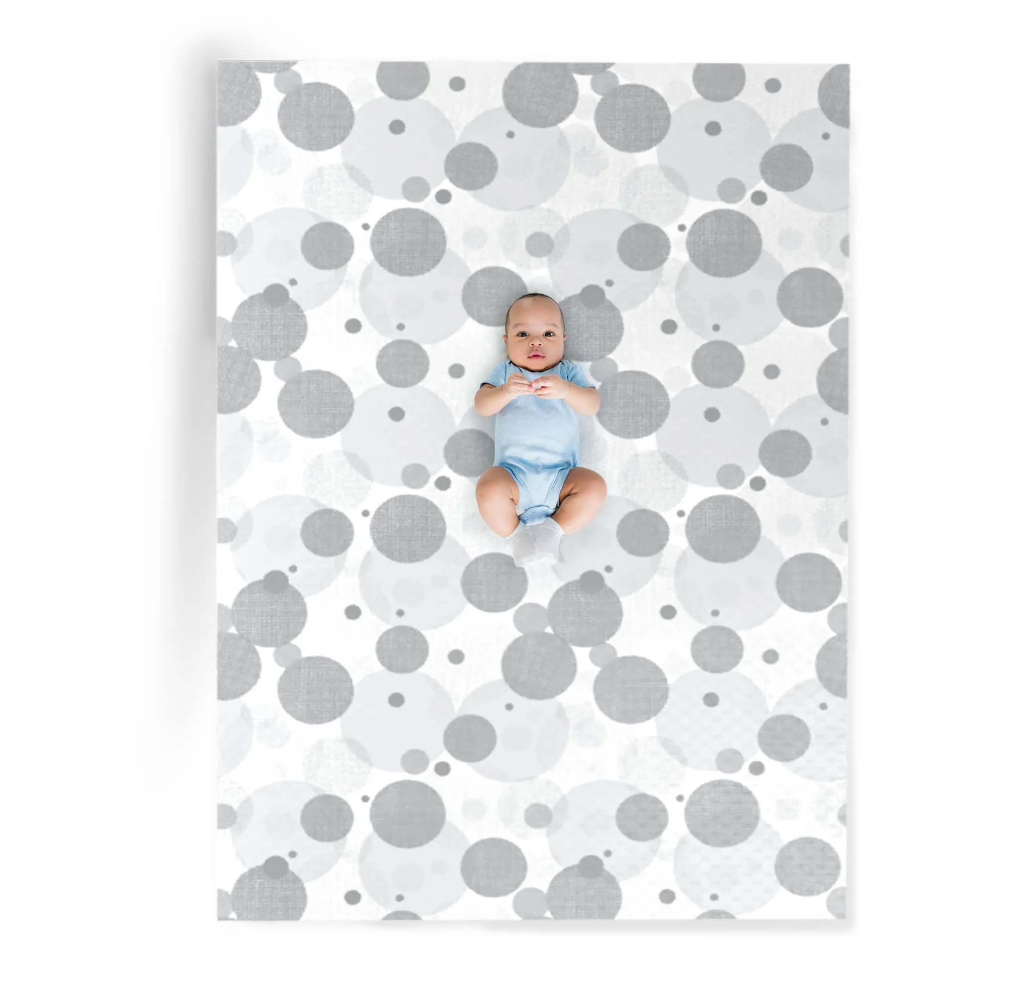 Luxury Gelli Mat Playmat - Gray/White - 0-3 Years