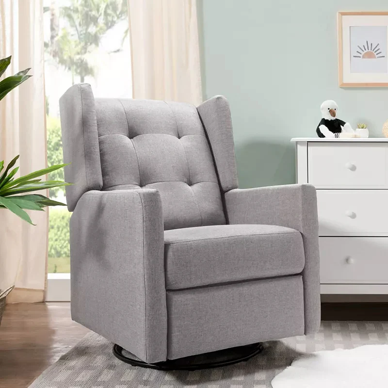 Maddox Recliner and Swivel Glider - Misty Gray - Image 5
