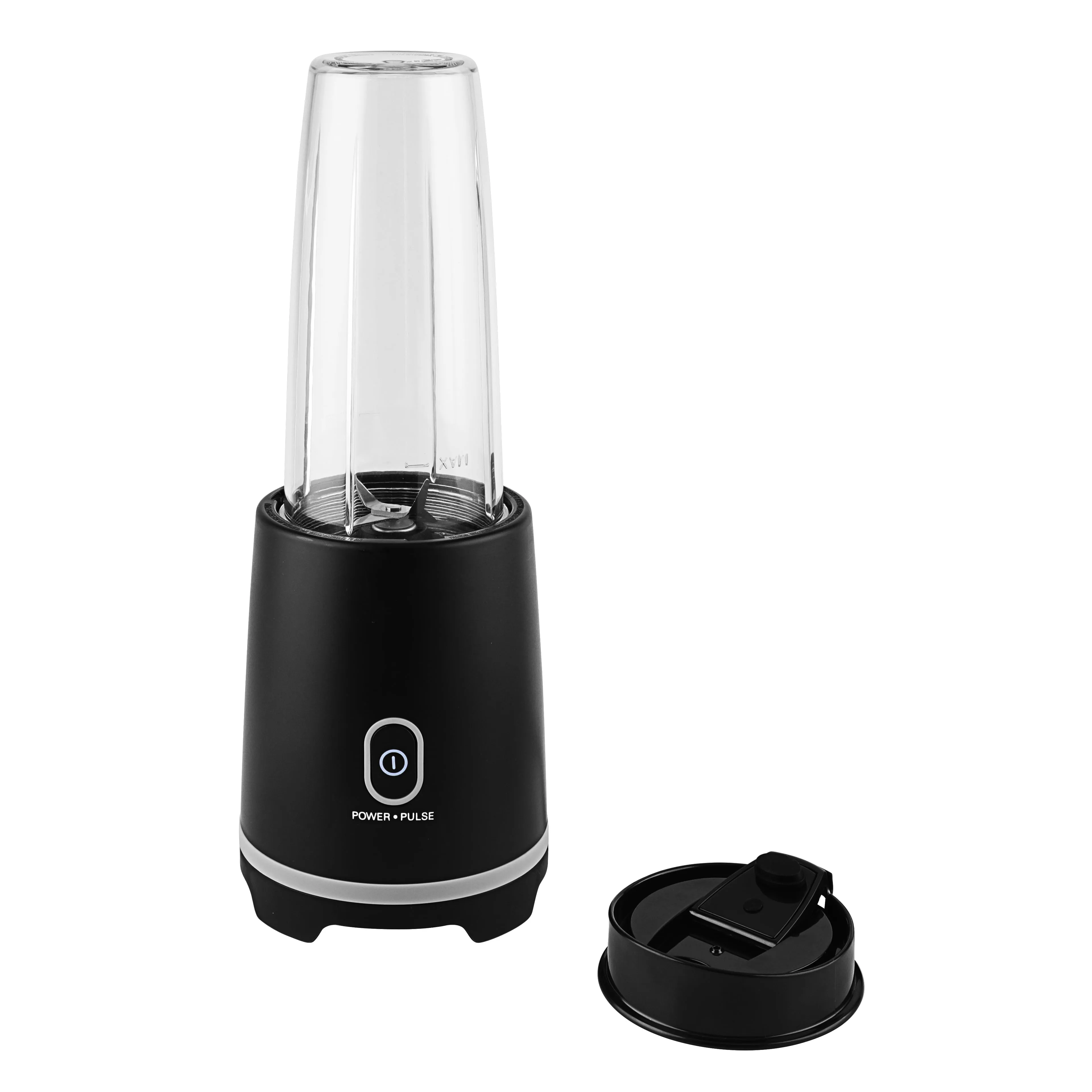 Mainstays Black Single-Serve Blender with Travel Lid, 16 oz