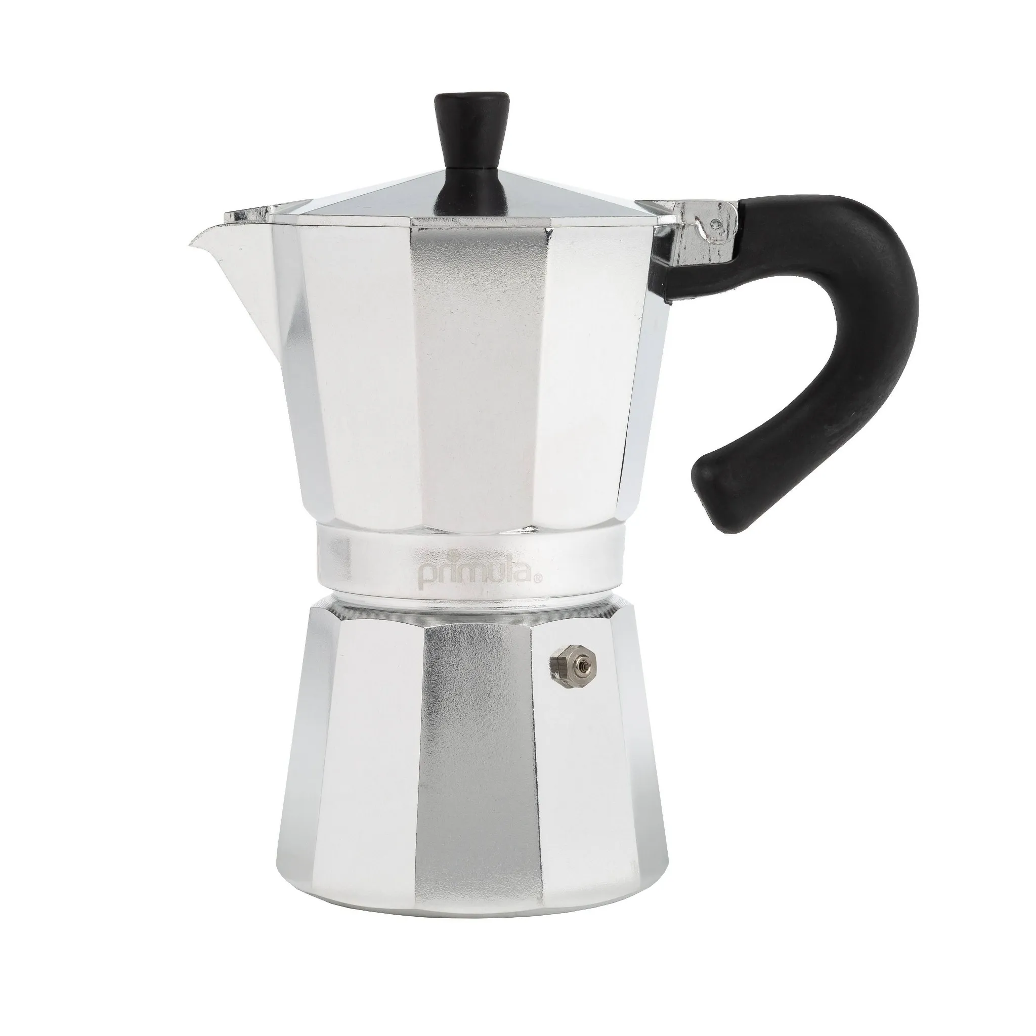 Manual Stovetop Espresso Maker - Polished Aluminum