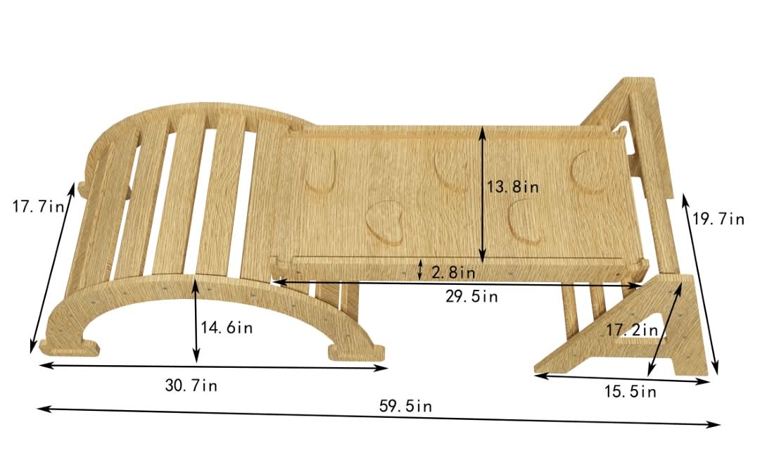 Maple | Beginner Pikler Triangle & Rocker - Image 6