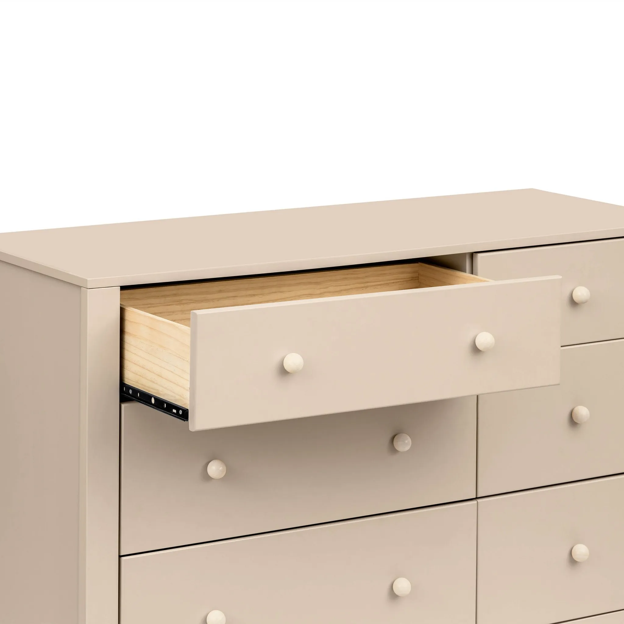 Marisol 6-Drawer Dresser - Taupe/Washed Natural - Image 3