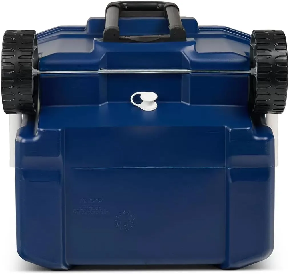 MaxCold 58 Litre (62 US QT) Roller Ice Cooler- Blue - Image 3