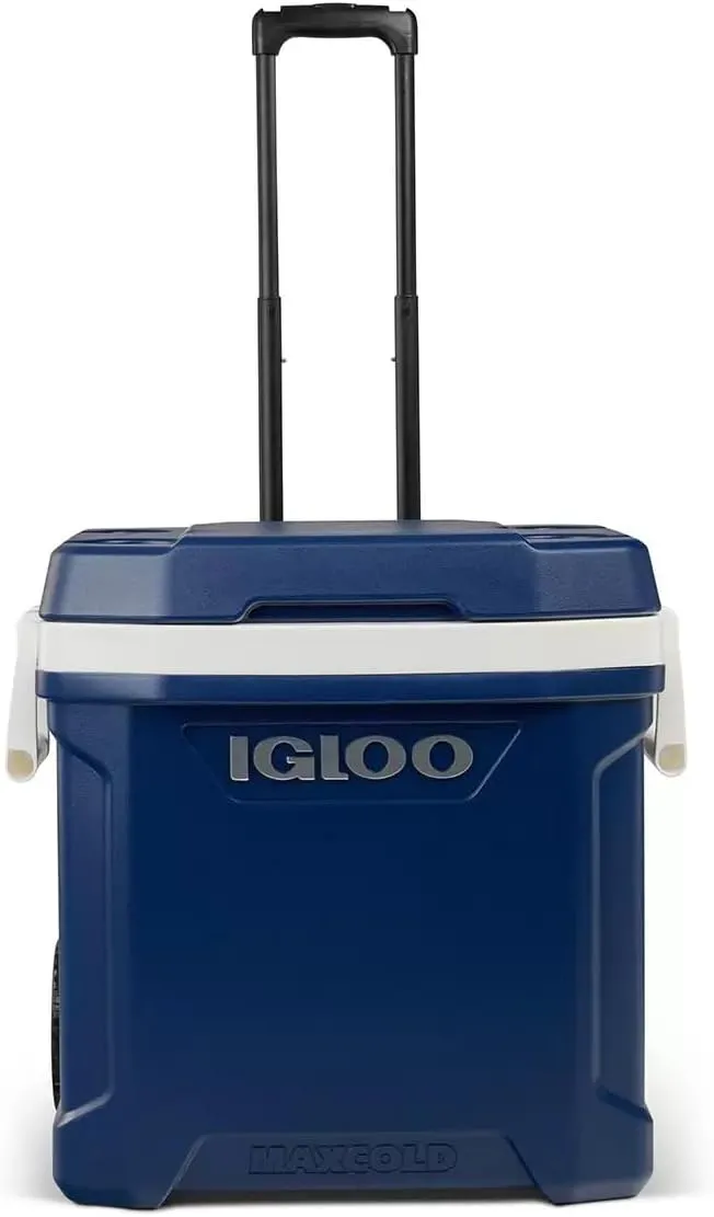 MaxCold 58 Litre (62 US QT) Roller Ice Cooler- Blue - Image 4