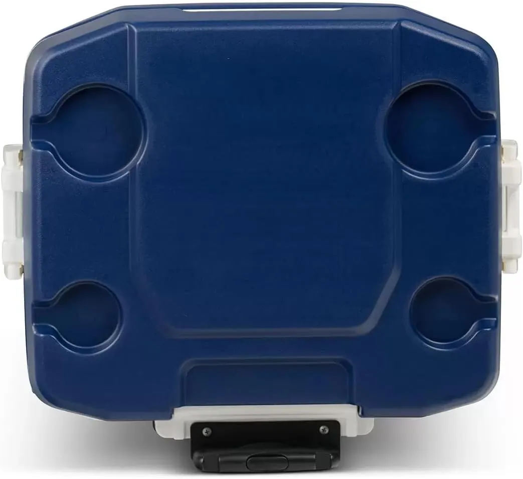 MaxCold 58 Litre (62 US QT) Roller Ice Cooler- Blue - Image 5