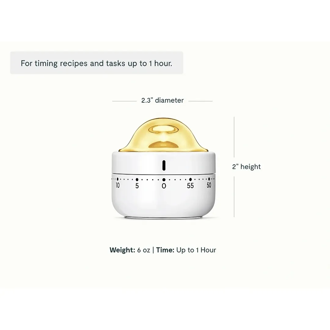 Mechanical Kitchen Timer - White - Image 2
