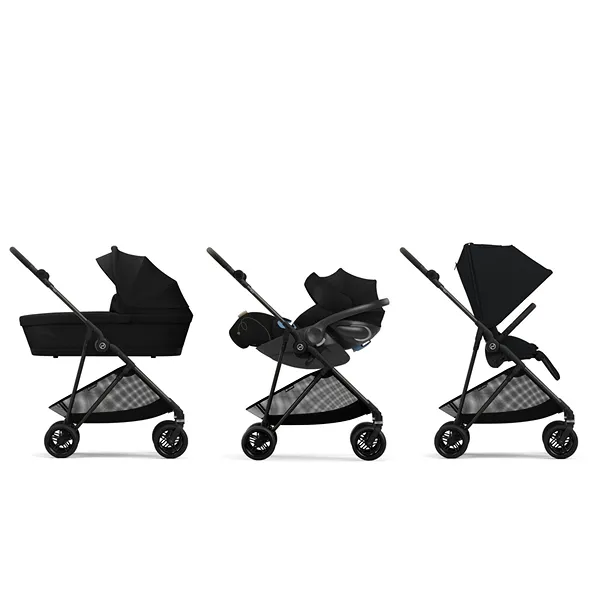 Melio Carbon 3 Stroller - Moon Black - Image 3