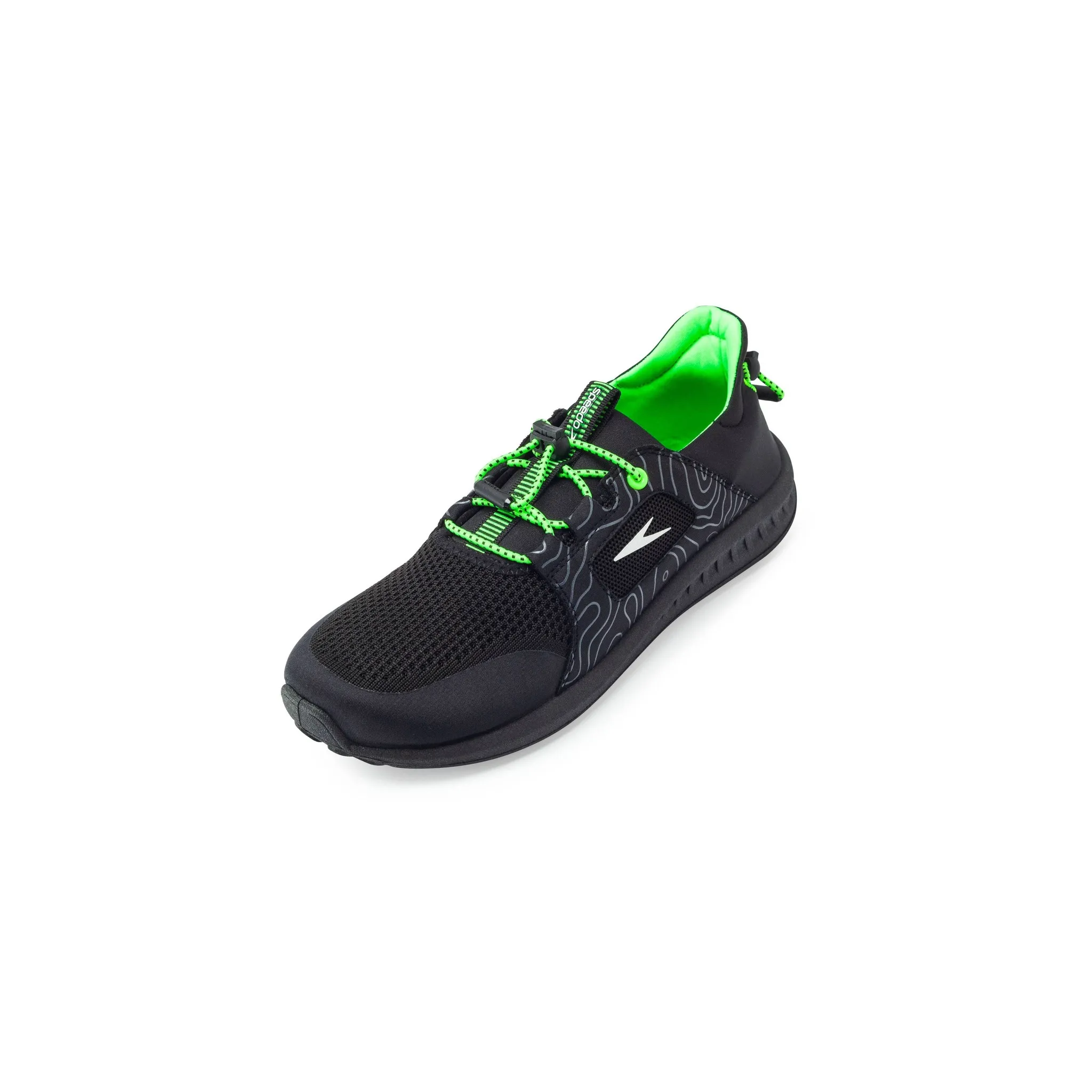 Men's Water Trek Shoes S - Black/Green