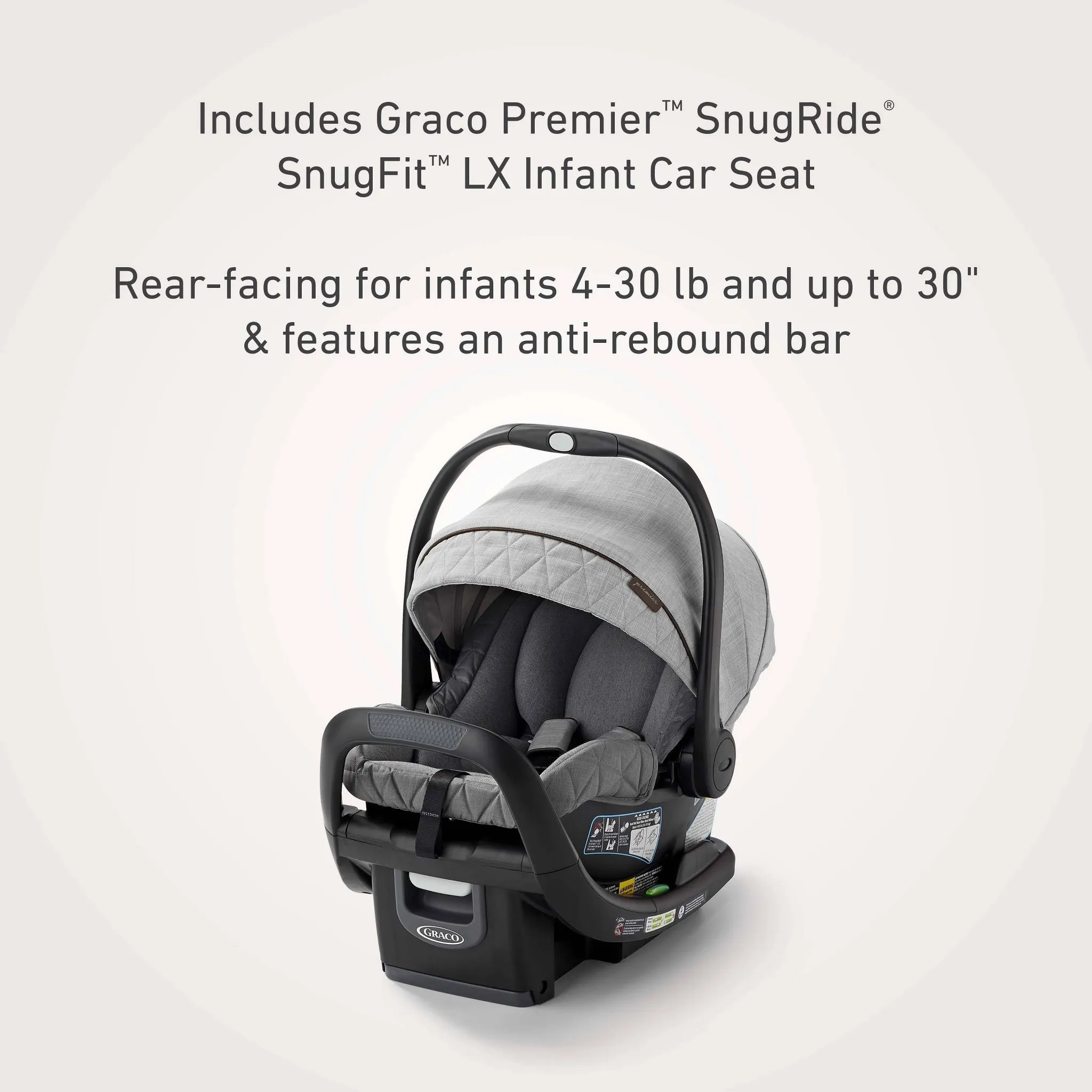 Merge Travel System with SnugRide SnugFit 35 LX Infant Car Seat - Midtown - Image 3