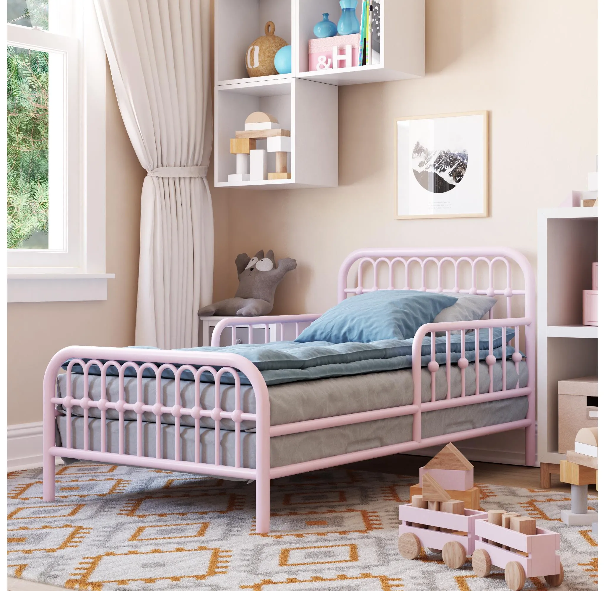 Metal Toddler Bed - Gold - Image 2