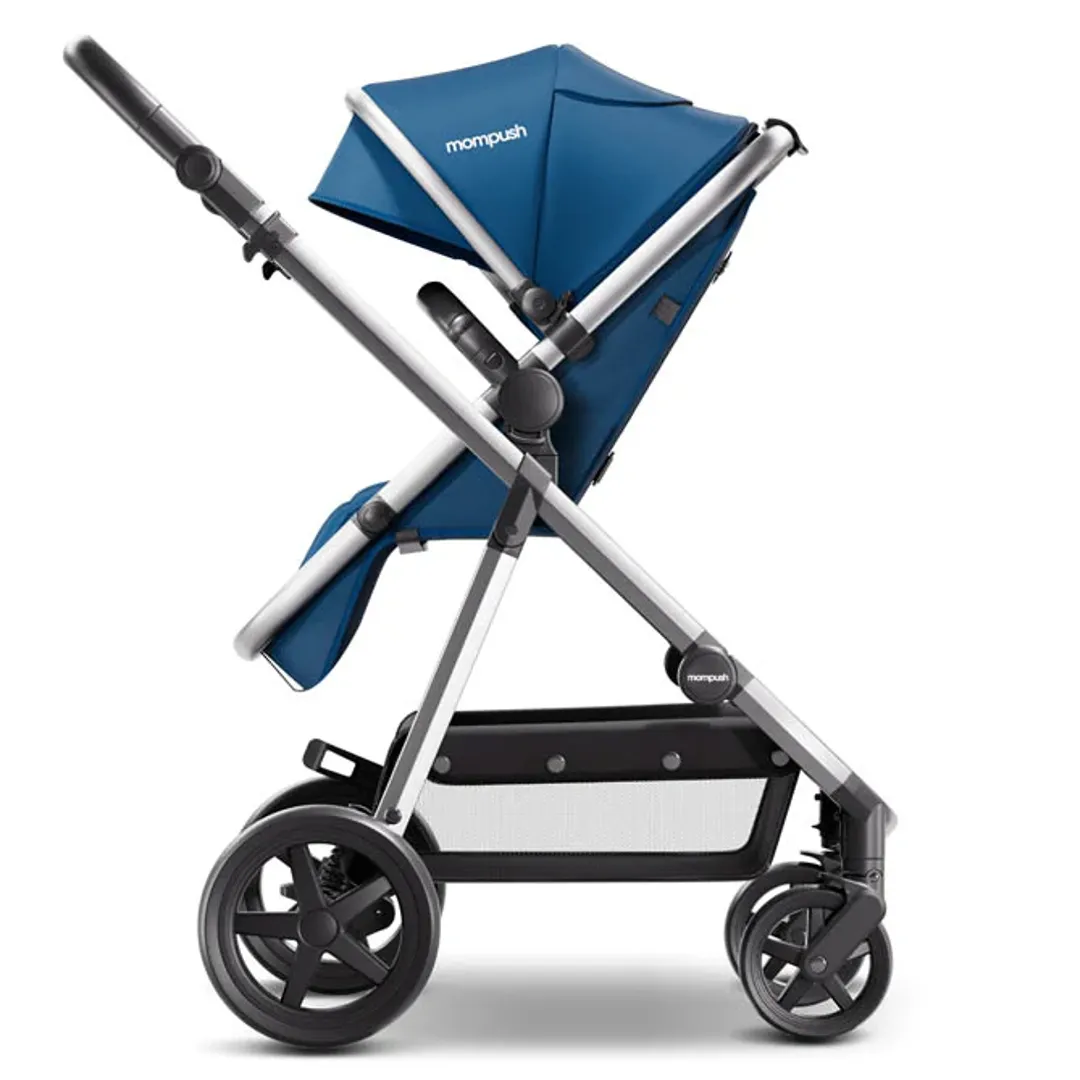 Meteor Stroller - Navy / Silver Frame - Image 2