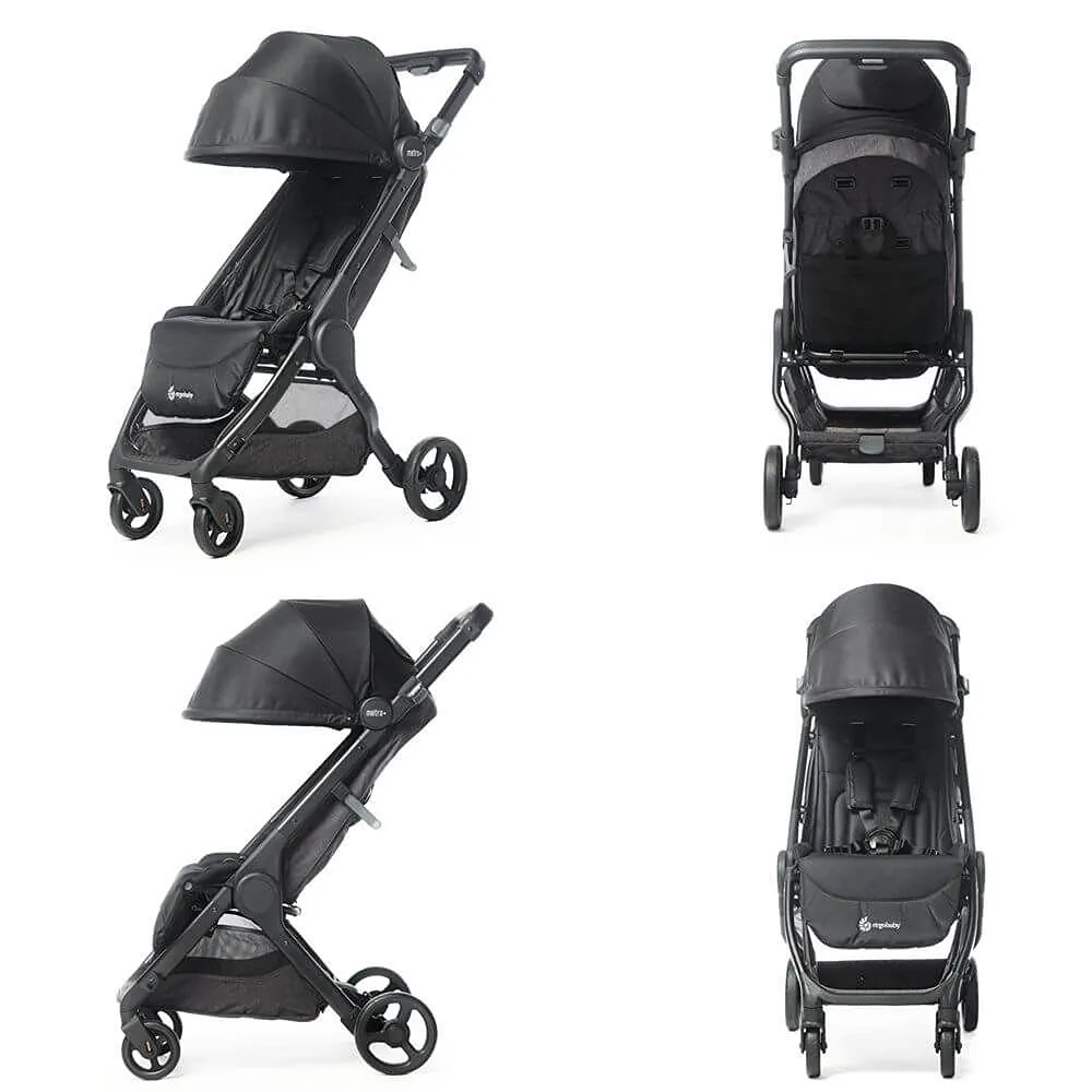 Metro+ Compact Foldable Pushchair with Recline - Black - Image 3
