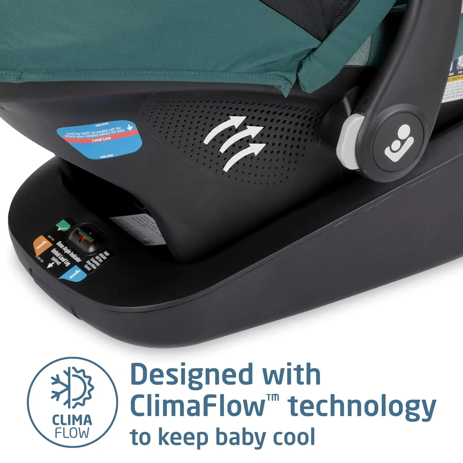 Mico Luxe+ Infant Car Seat - Essential Green - Image 2