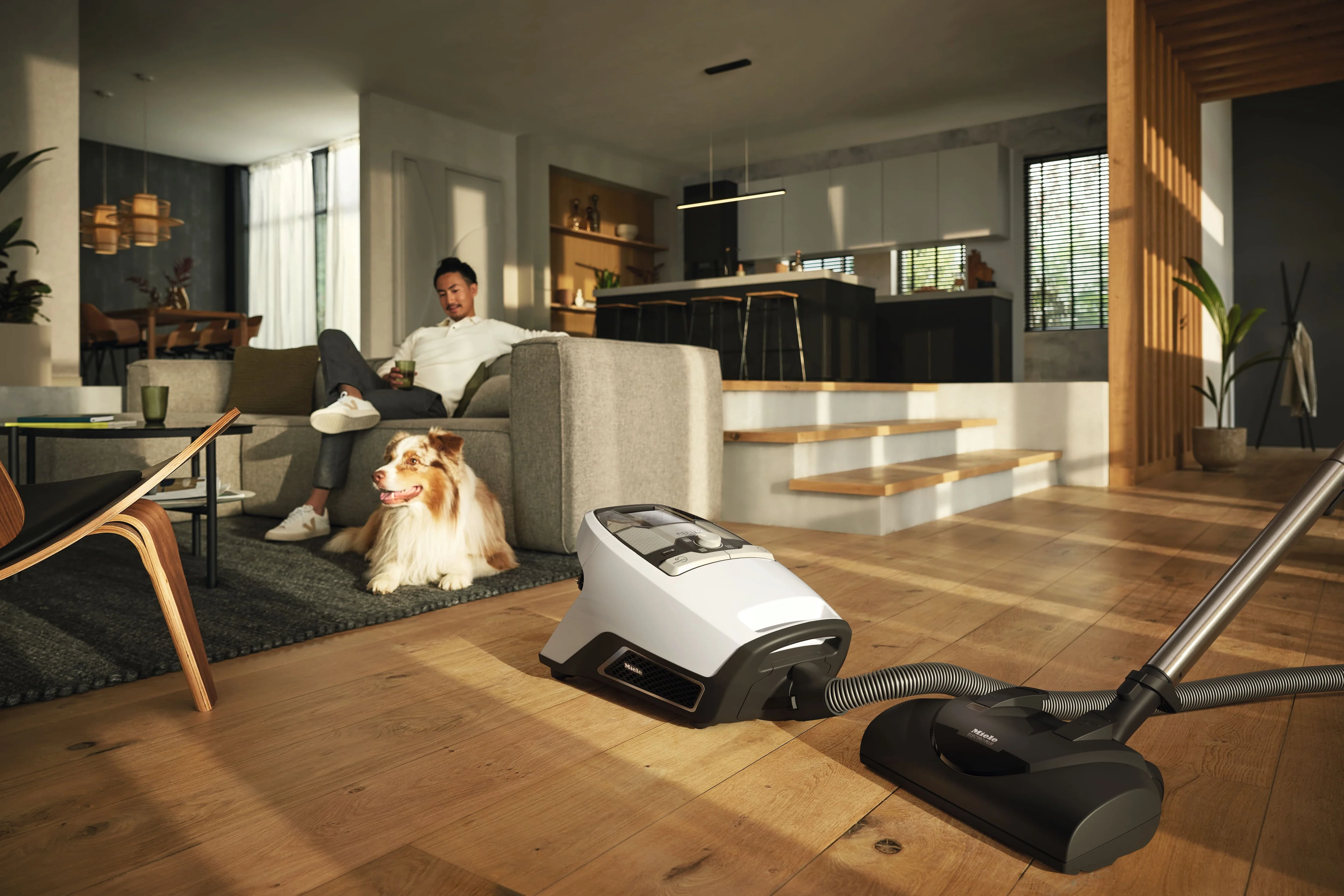 Miele Blizzard CX1 Cat & Dog PowerLine Vacuum Cleaner in Lotus White - Image 8