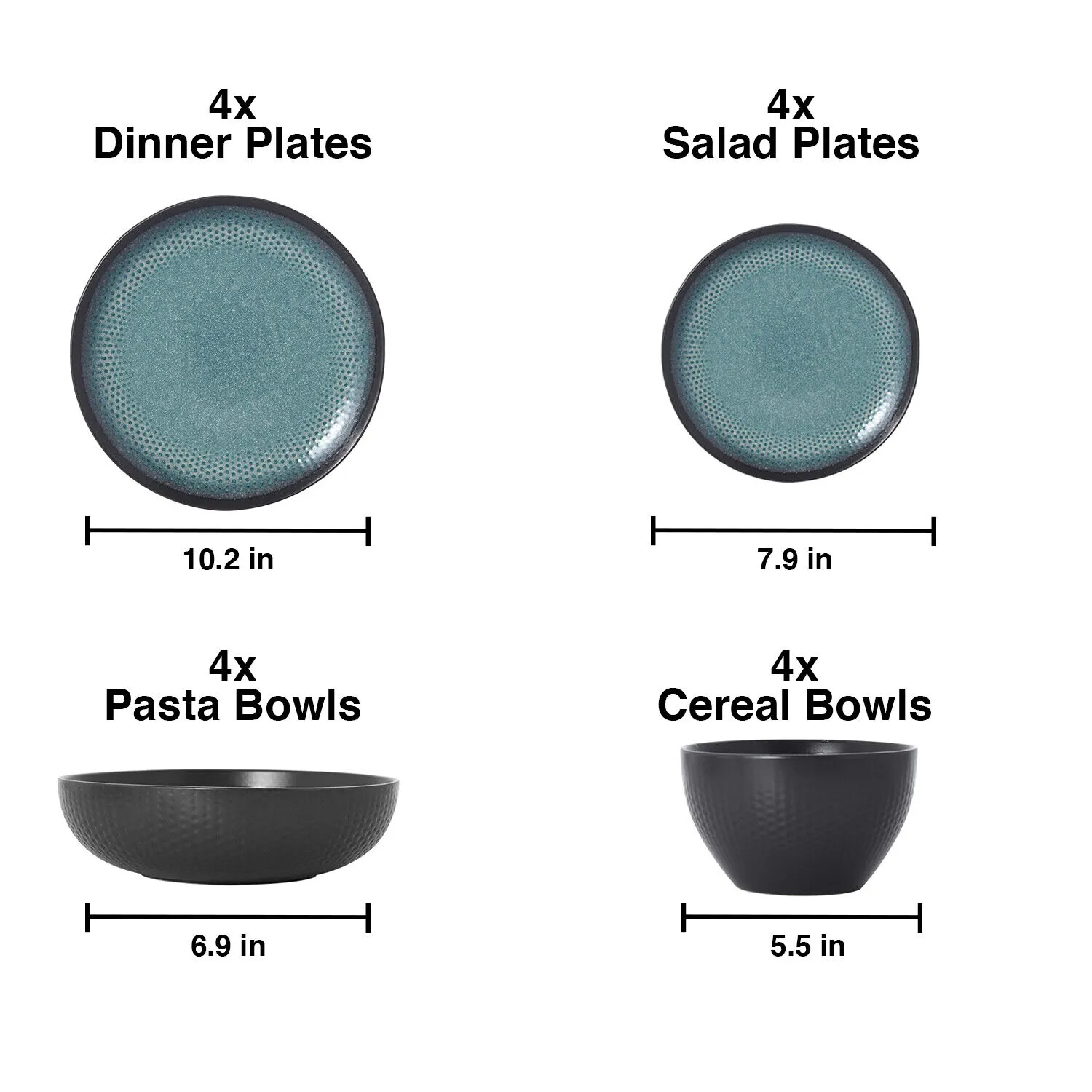 Mikasa Maddox 16-Piece Dinnerware Set - Image 3