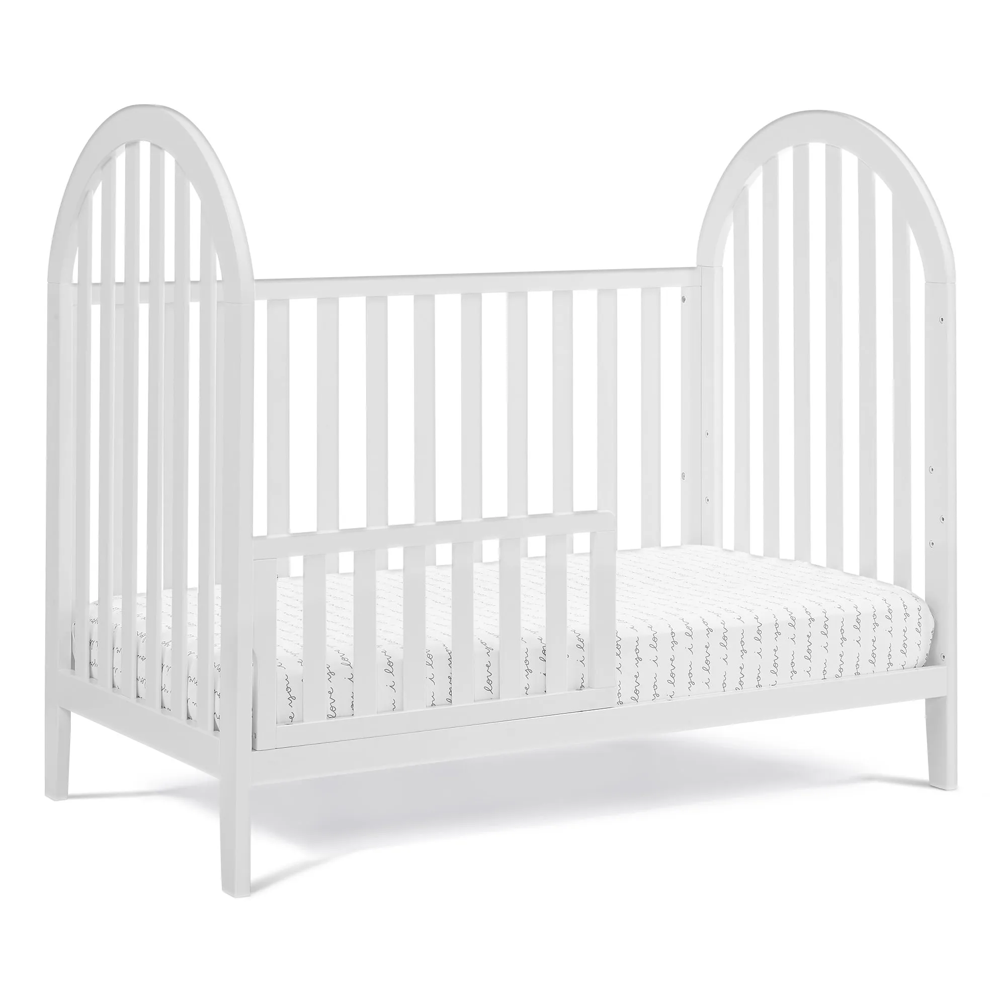 Milano 4-in-1 Convertible Crib - Bianca White - Image 6