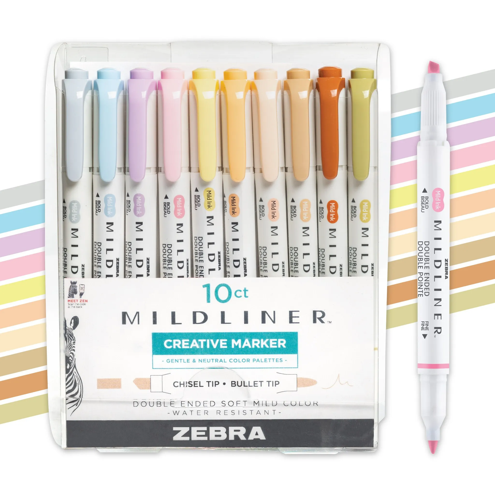 Mildliner Double Ended Highlighters - Multicolored