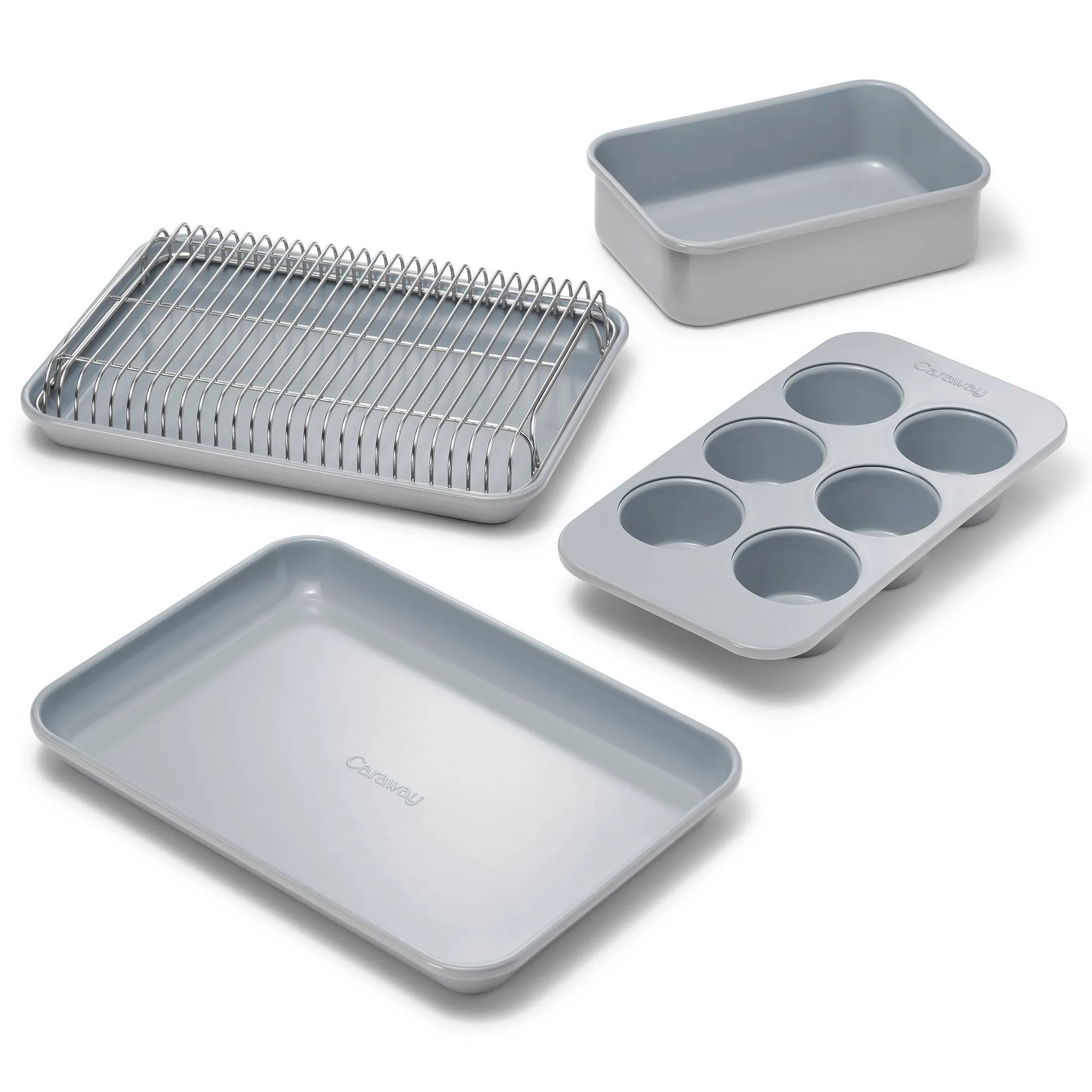 Ceramic Nonstick Mini Bakeware Set - Gray