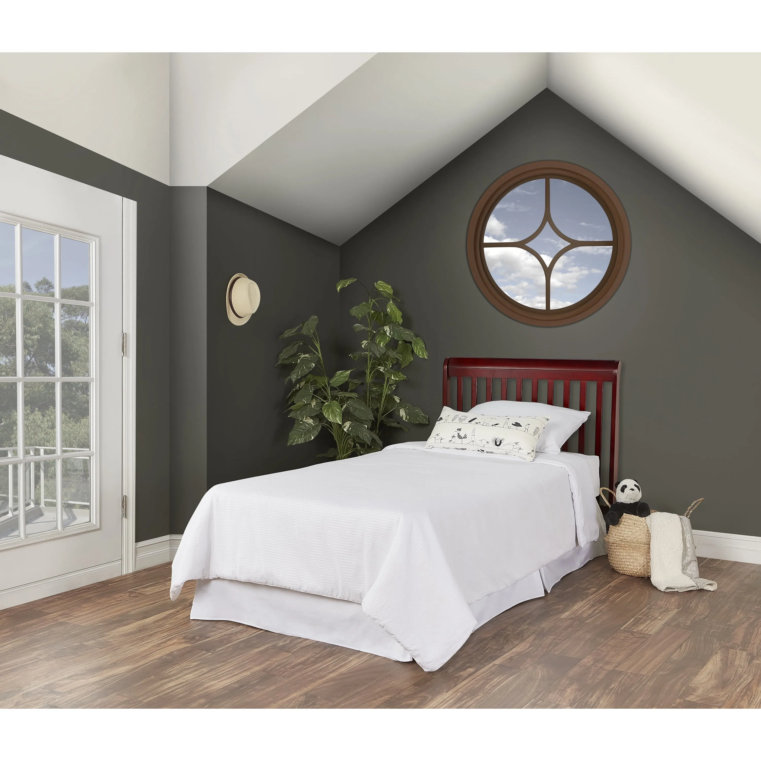 Mini Crib Bed Rail - Cherry - Image 2