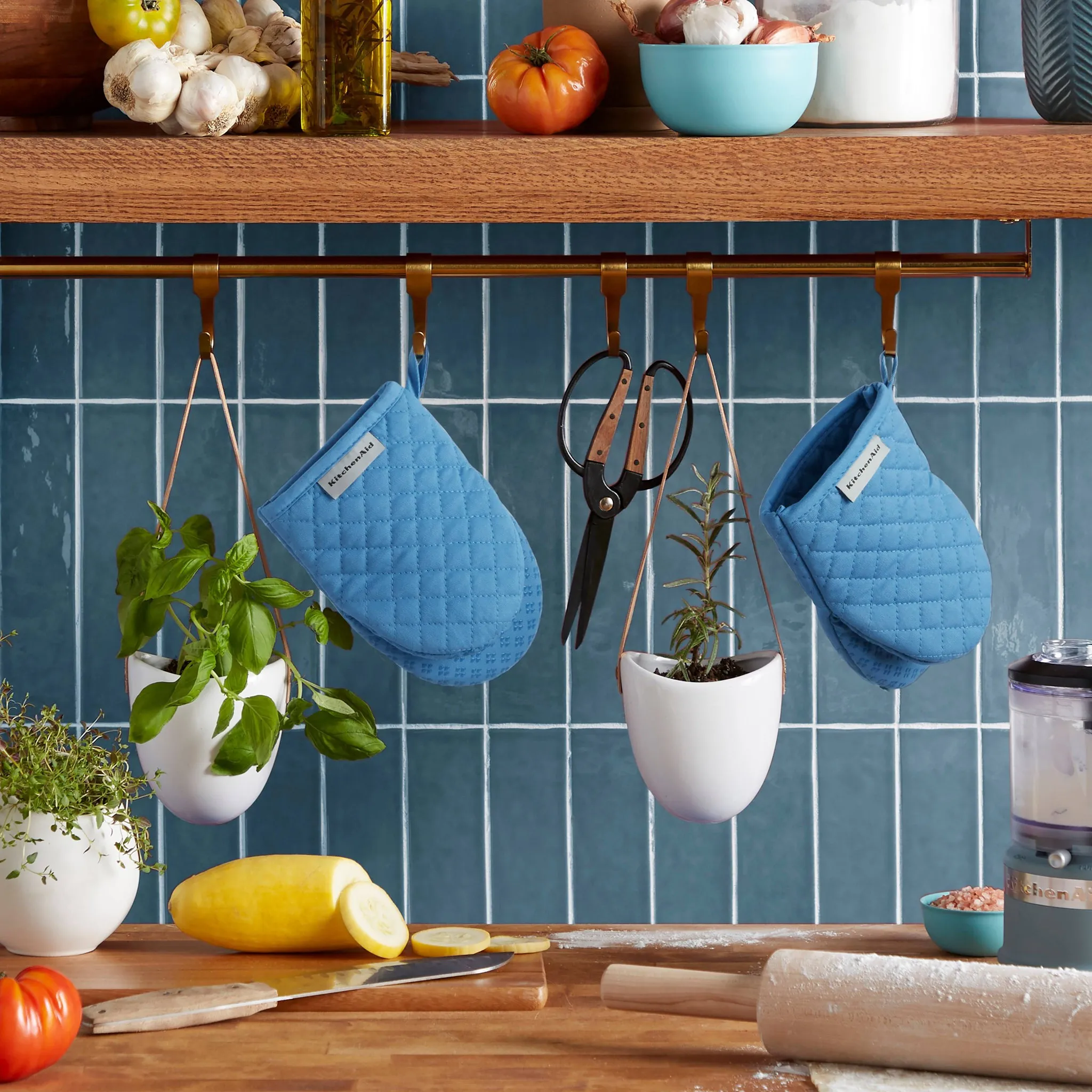 Mini Oven Mitt Set - Blue - Image 4