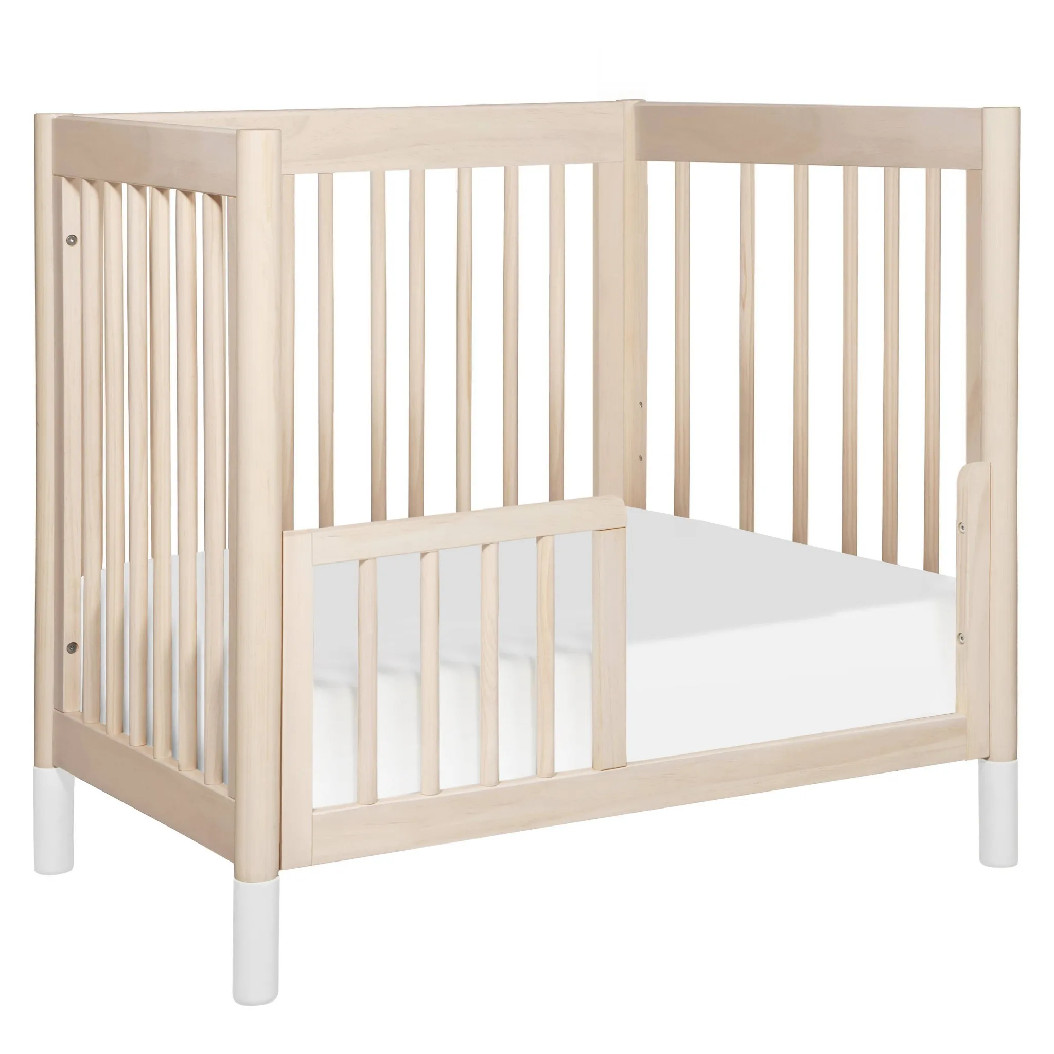 Mini Toddler Bed Conversion Kit - Washed Natural - Image 4