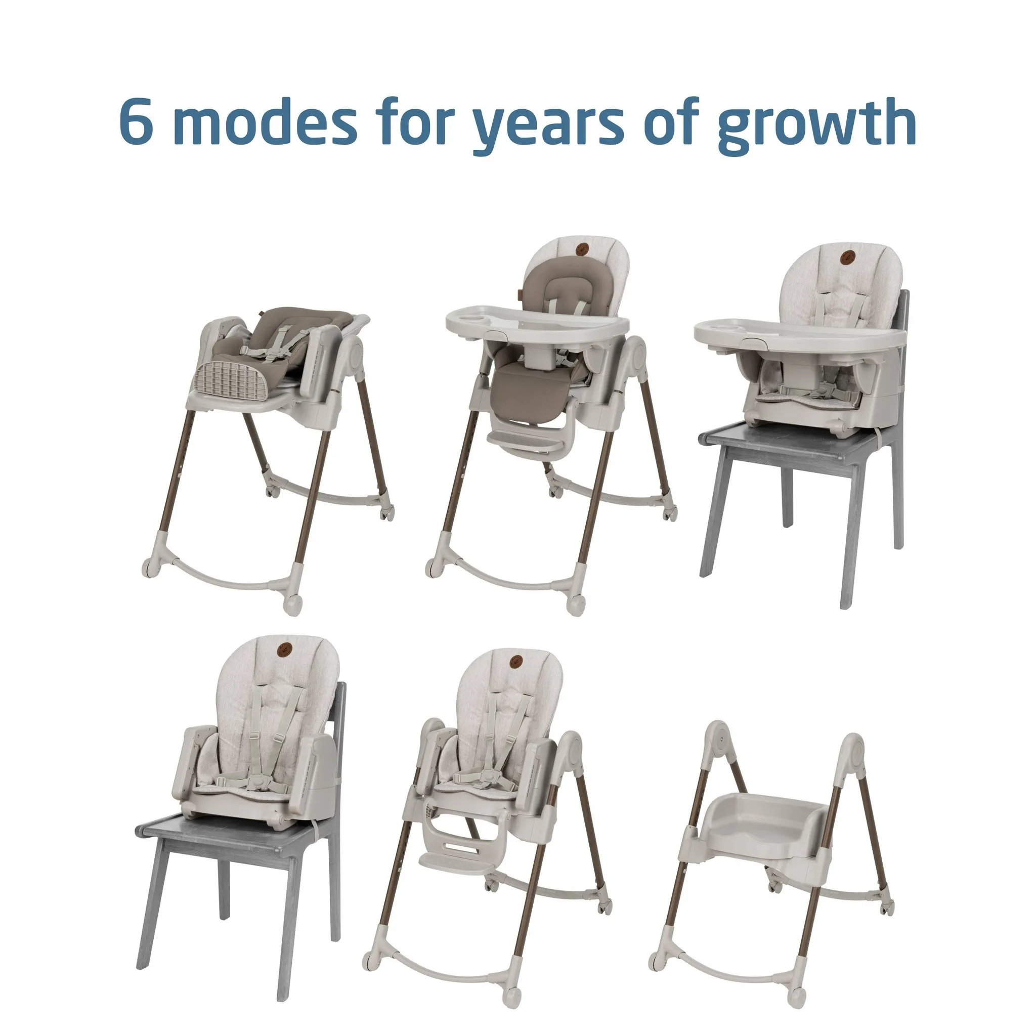 Minla 6-in-1 Standard High Chair - Truffle - Image 3