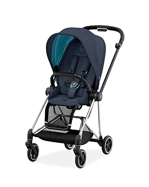 Mios 3 Compact Stroller - Nautical Blue / Chrome Frame - Image 3