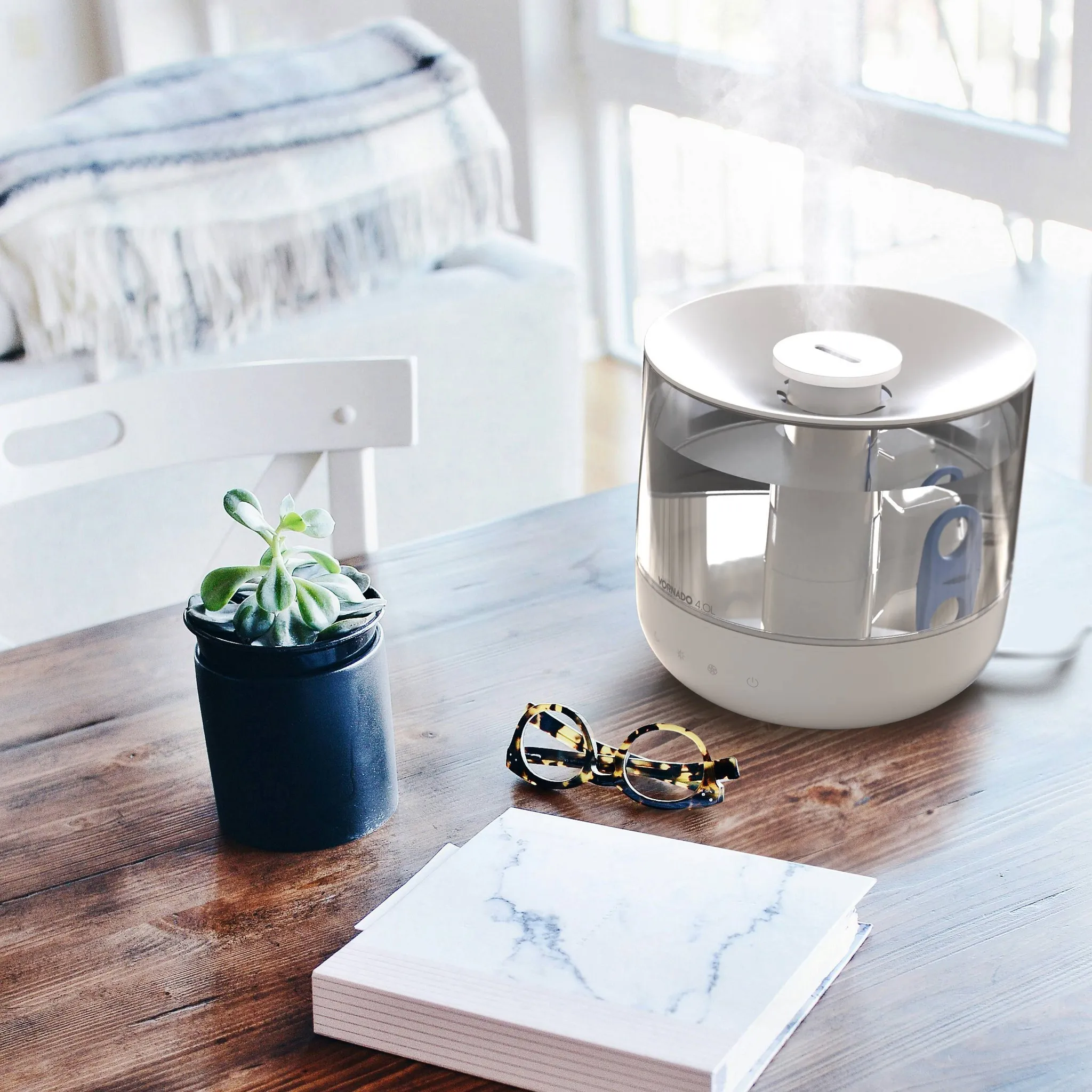 MISTIC 4 Satin Ultrasonic Humidifier - White - Image 6