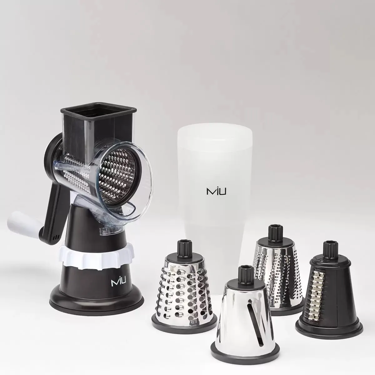 MIU Rotary Drum Grater with 4 Attachments - Image 2