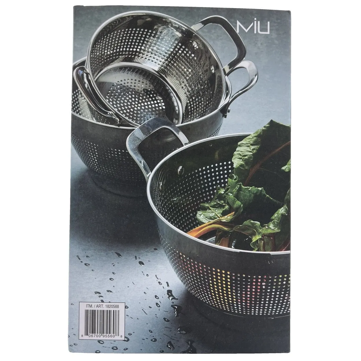 MIU French 18/8 Stainless Steel 3-Piece Nesting Colander Set