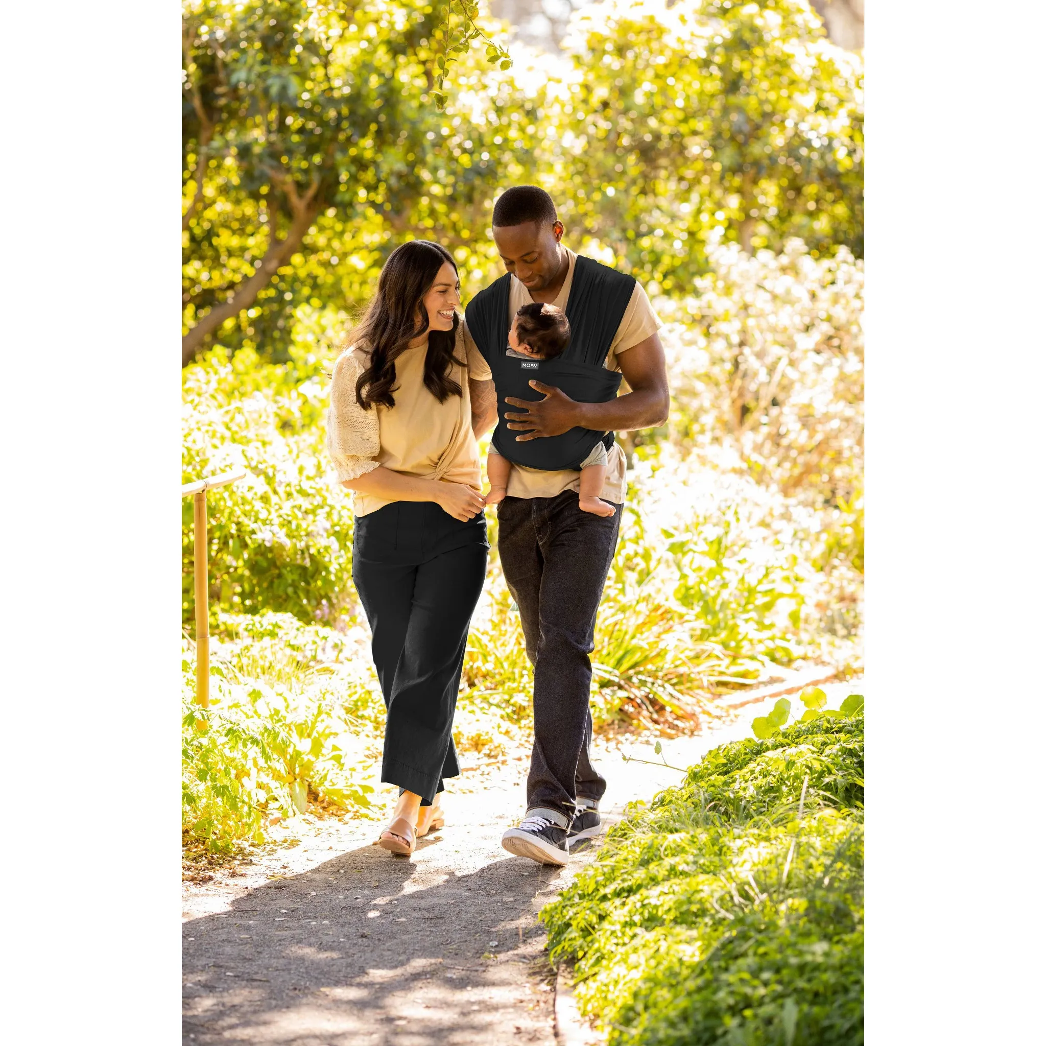 Moby True Wrap Baby Carrier - Black Onyx - Image 5