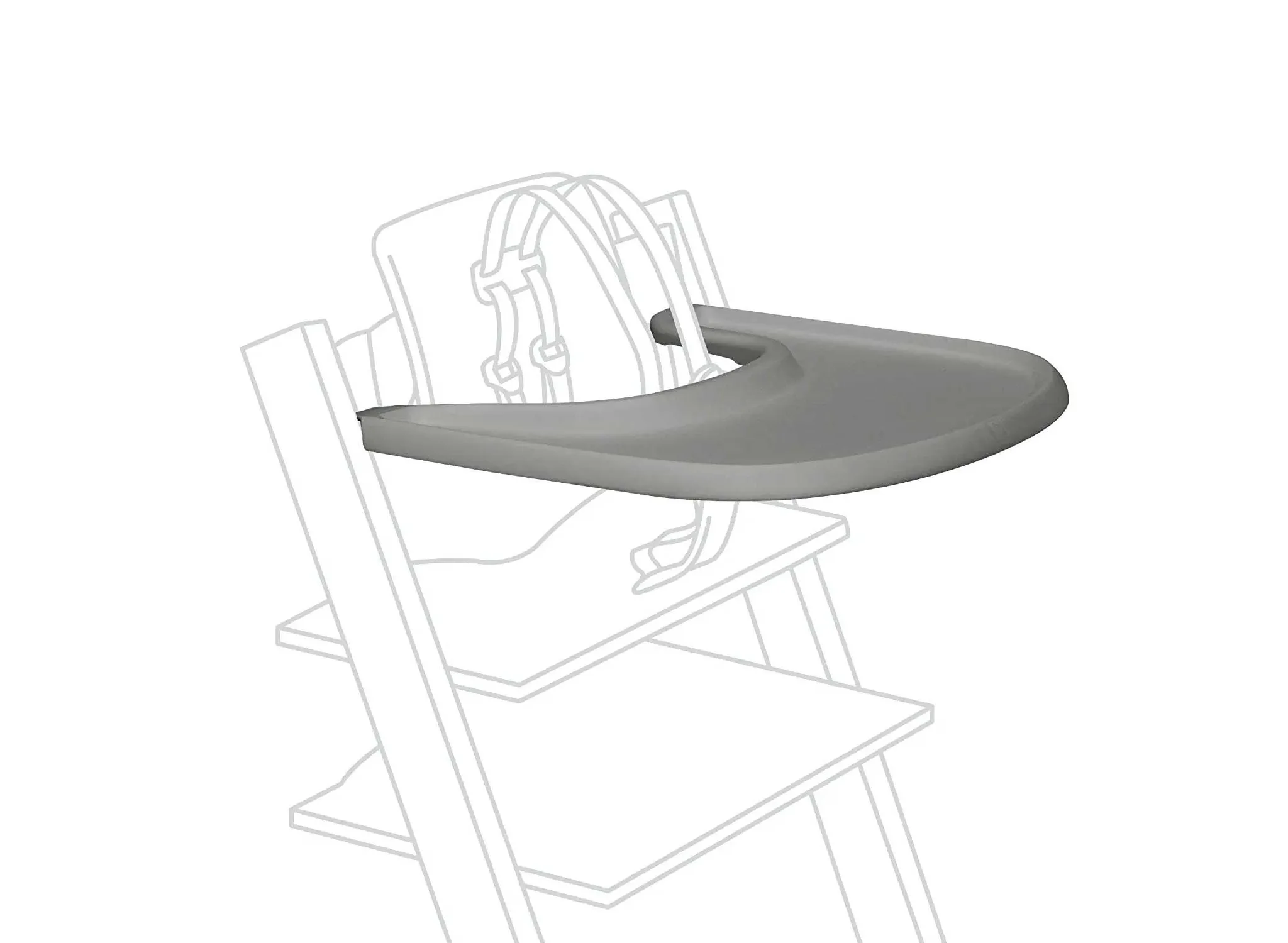 Modern Classic Chair Tray - Storm Grey