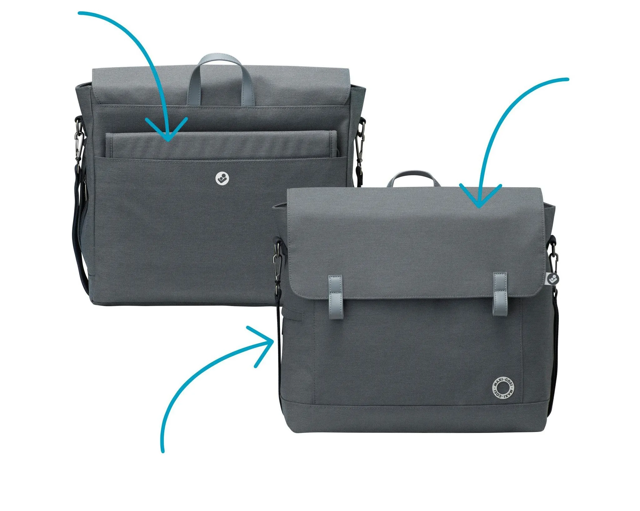 Modern Diaper Bag - Essential Graphite