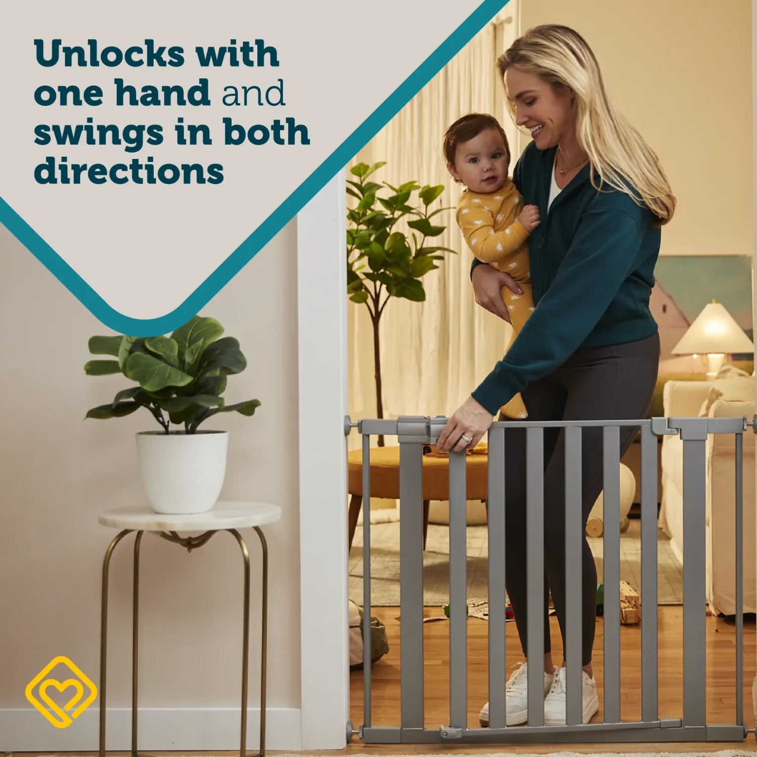 Modern Easy-Install Gate - Silver - Image 3