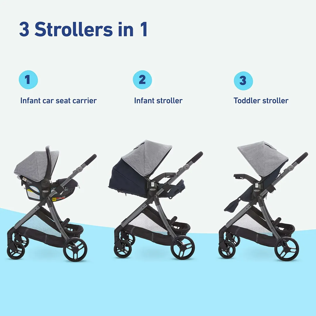 Modes Closer Travel System with SnugRide 35 Lite LX Infant Car Seat - Nash - Image 2