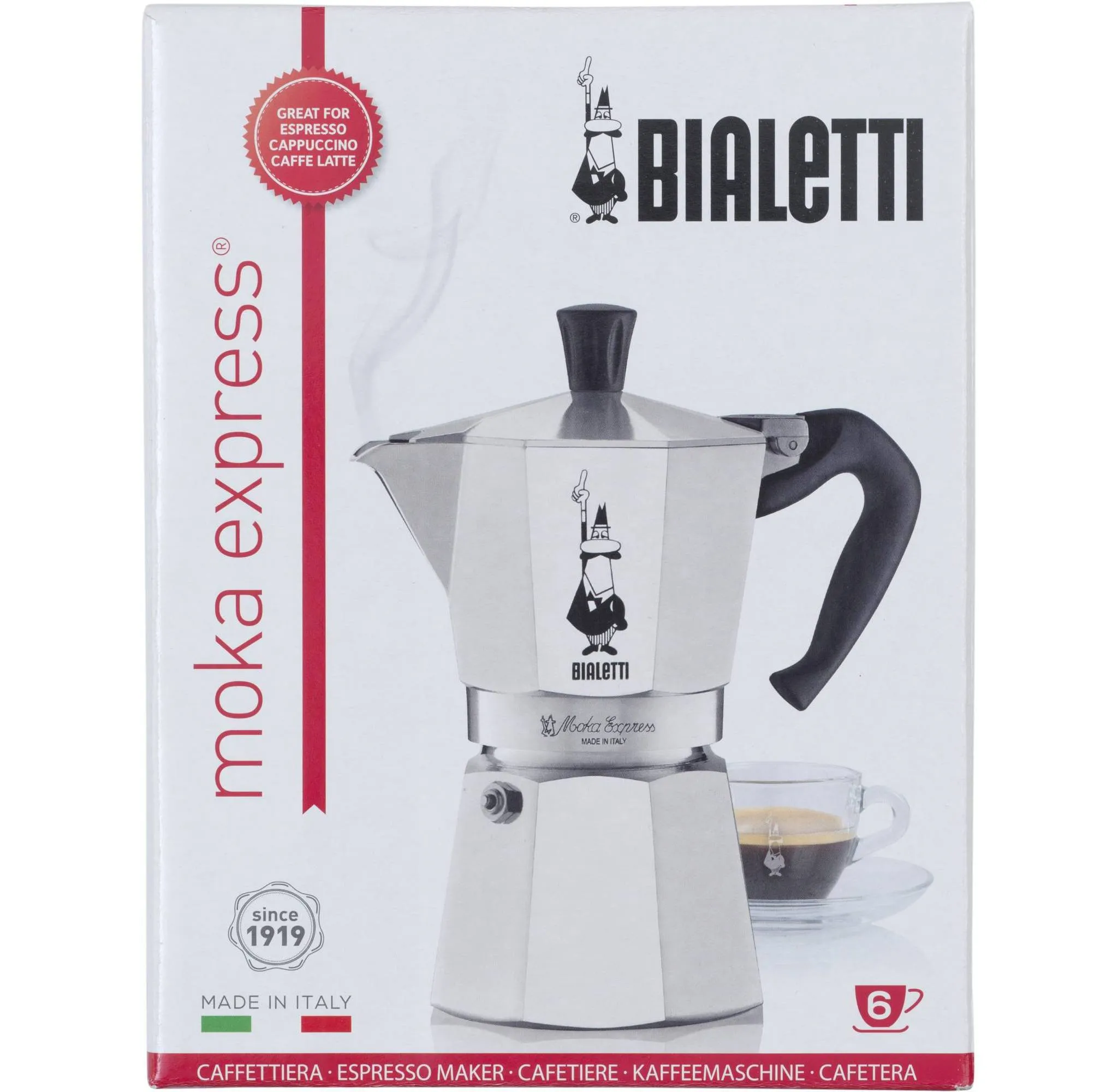 Moka 6-Cup Stovetop Espresso Maker - Image 2