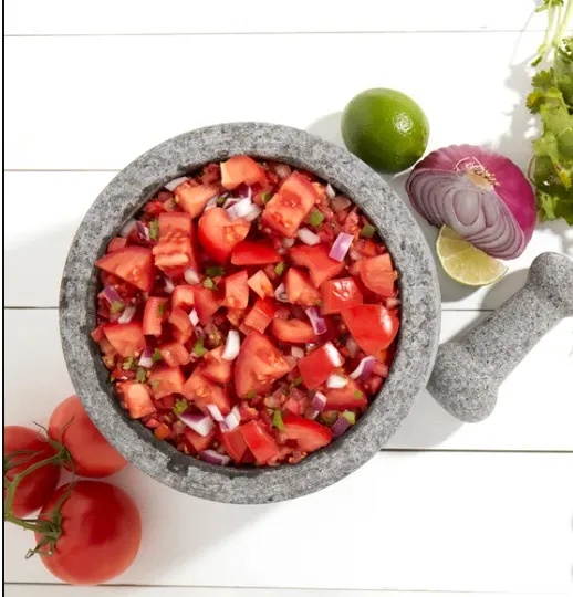 Molcajete Large Natural Stone Mortar and Pestle - Image 4