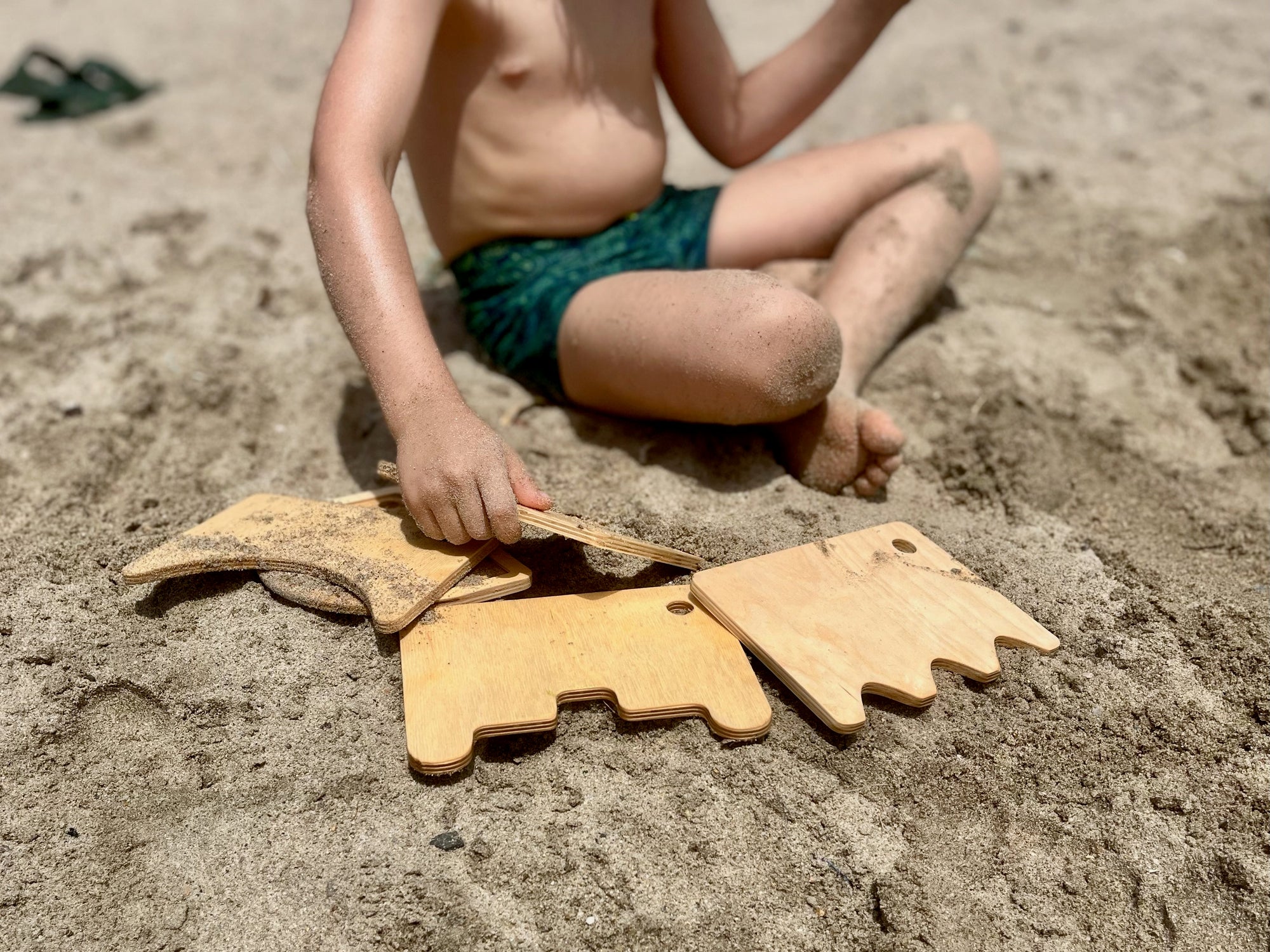 Montessori Wooden Shovel Set for Kids | Eco-Friendly Beach and Sand Play Toys - Image 14