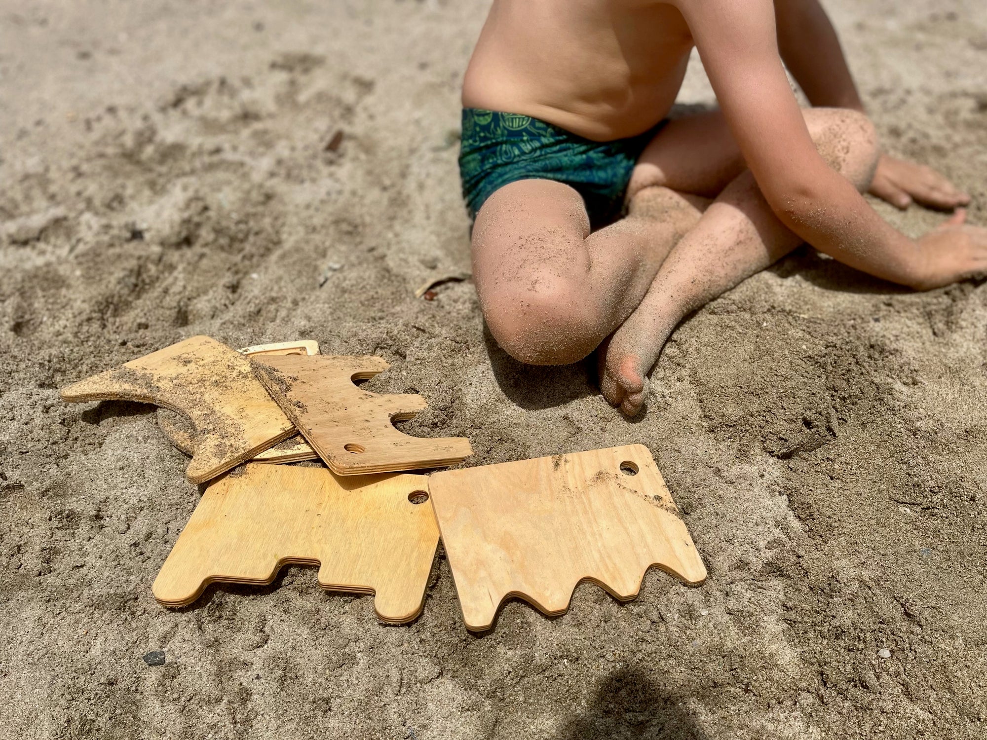 Montessori Wooden Shovel Set for Kids | Eco-Friendly Beach and Sand Play Toys - Image 3