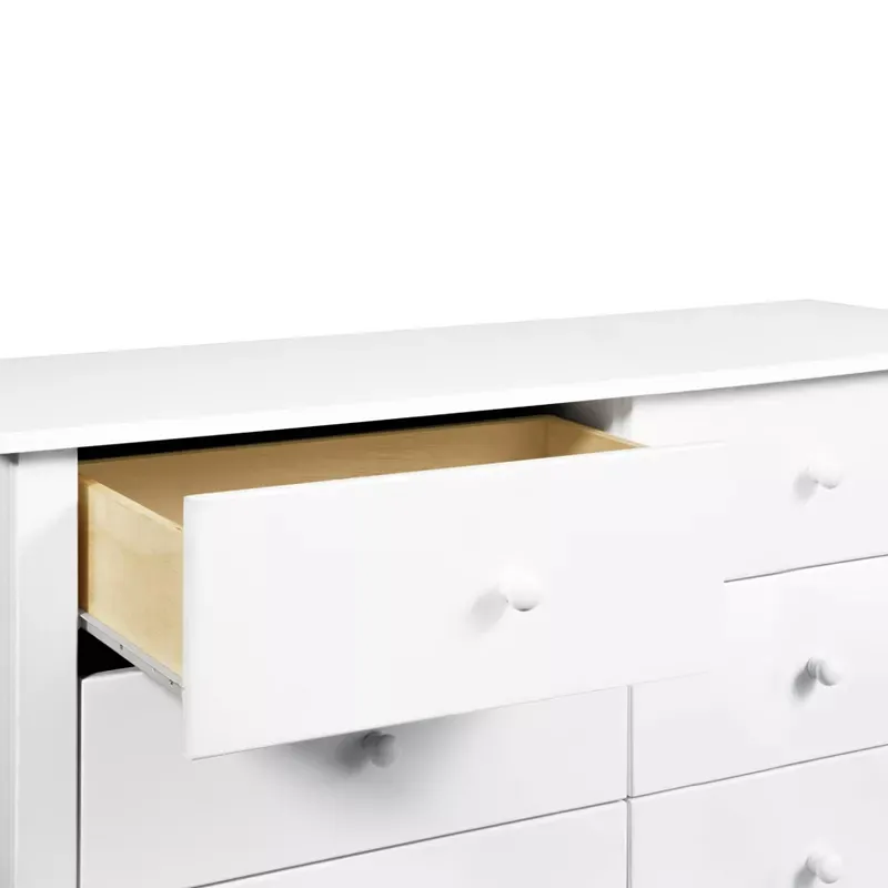 Morgan 6 Drawer Double Dresser - White - Image 3