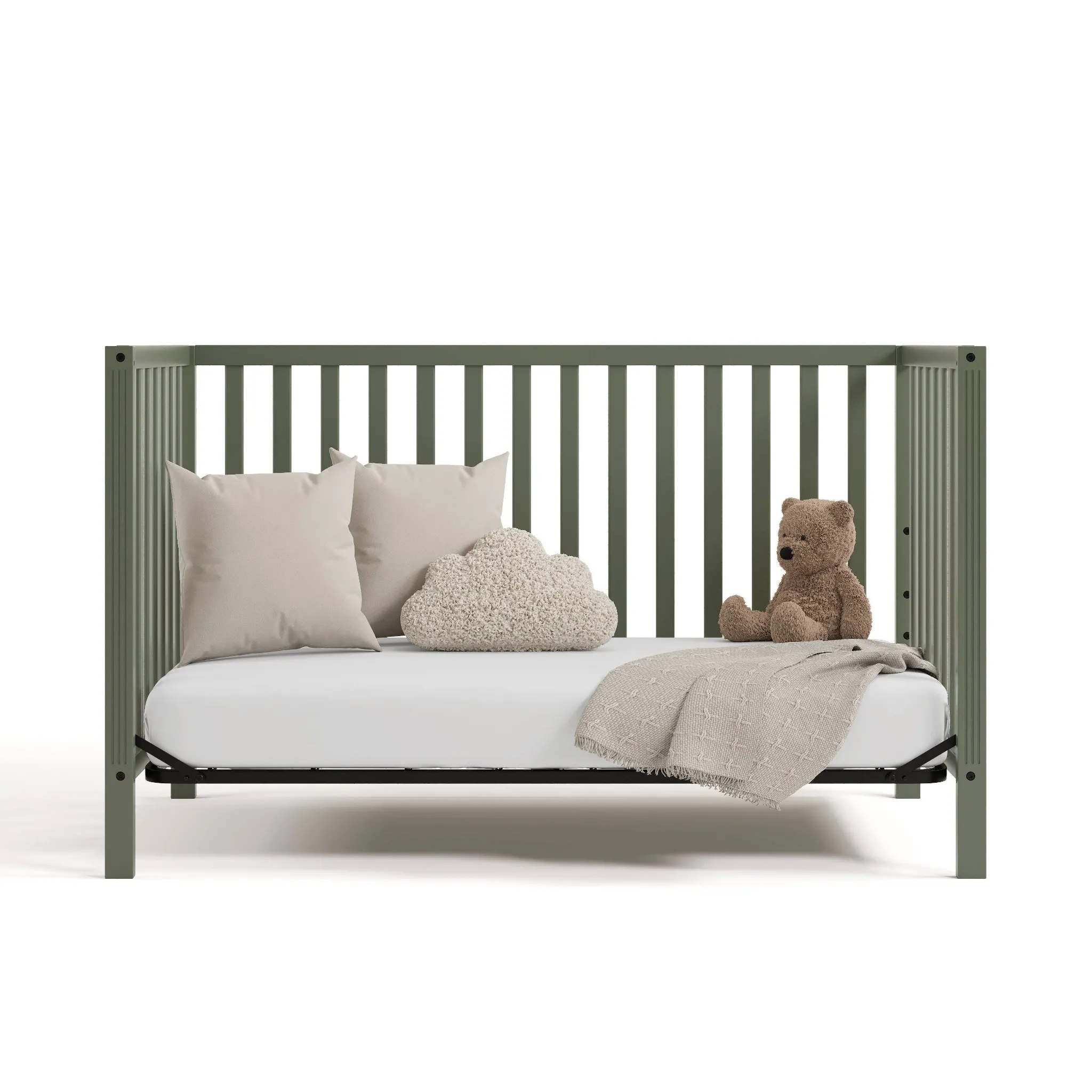 Morningside 5-in-1 Convertible Crib - Olive - Image 5